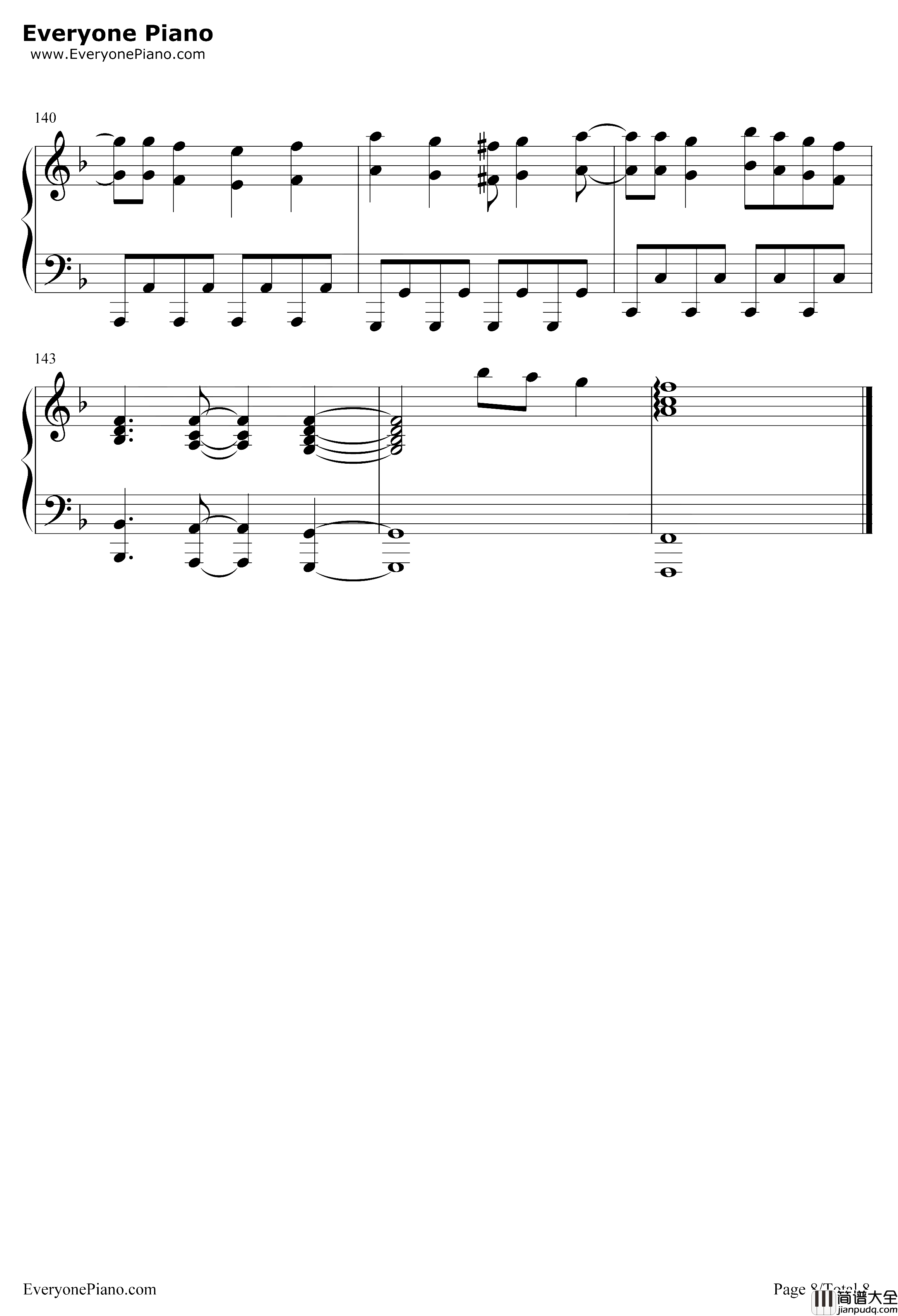 100万年の幸せ钢琴谱_桑田佳祐_樱桃小丸子ED