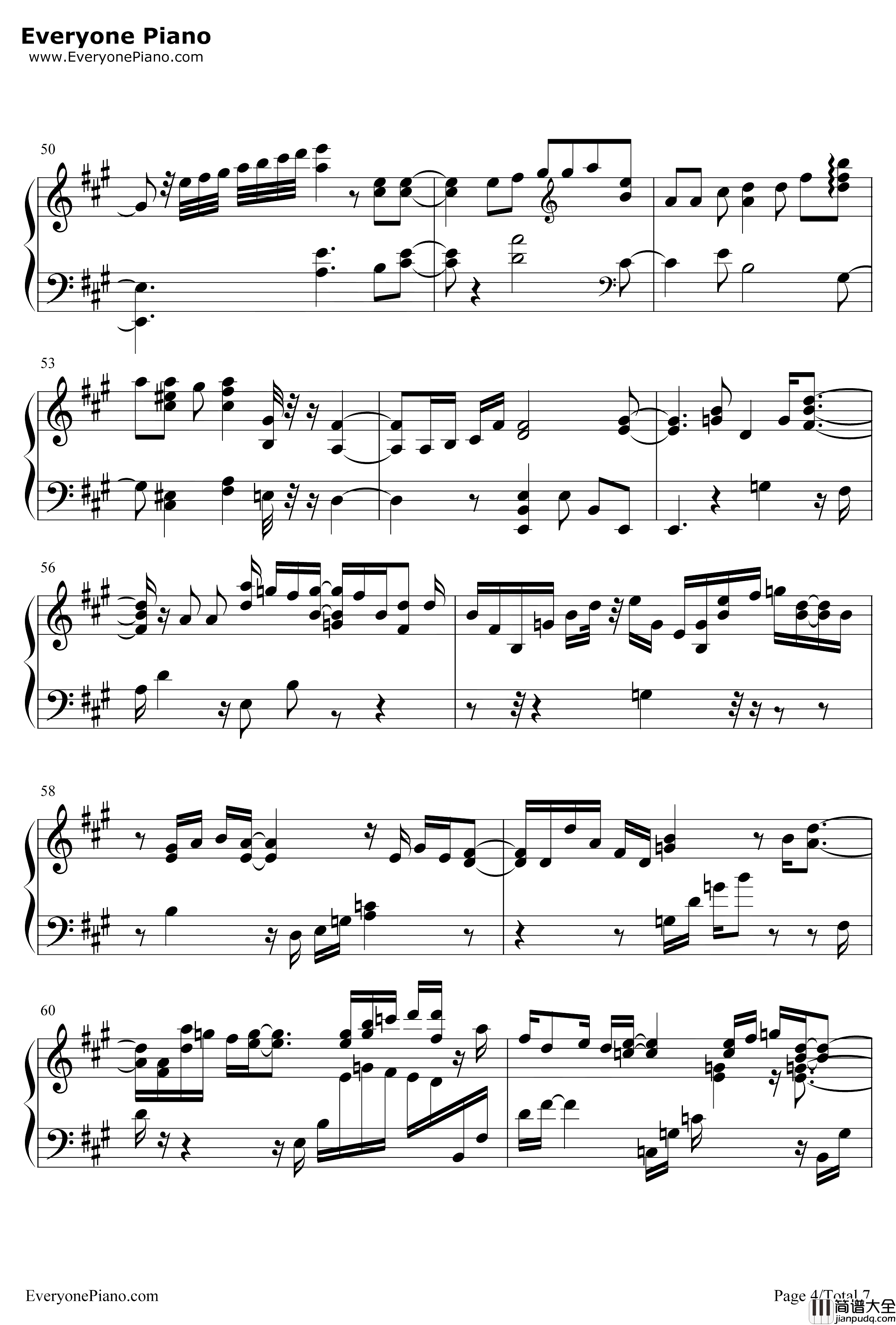 Once_in_a_While_Talk_of_The_Old_Days钢琴谱_加藤登纪子_红猪OST