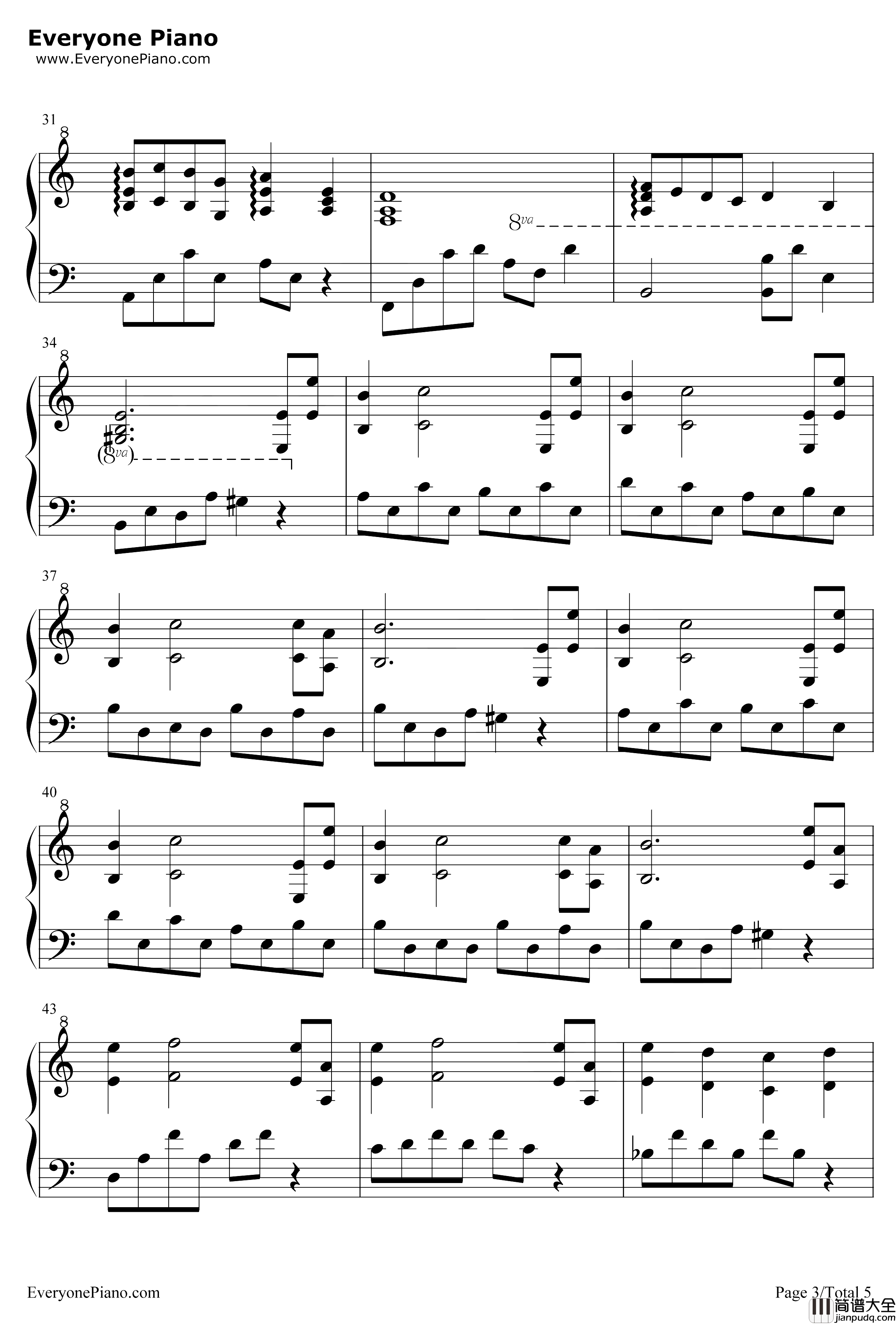 Princess_Of_The_Moon钢琴谱_班得瑞_月光仙子