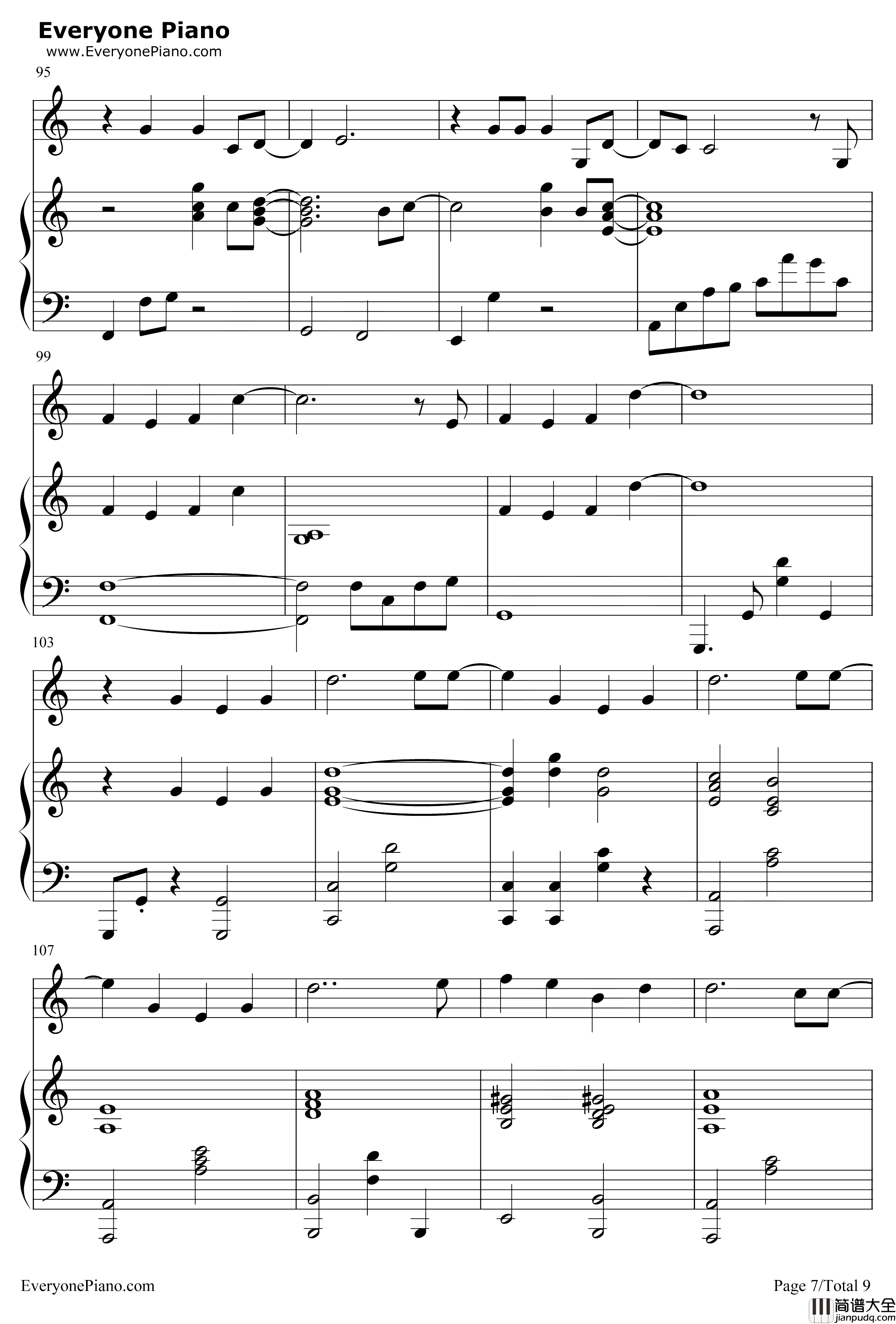 慢慢走钢琴谱_许魏洲_上瘾片尾曲