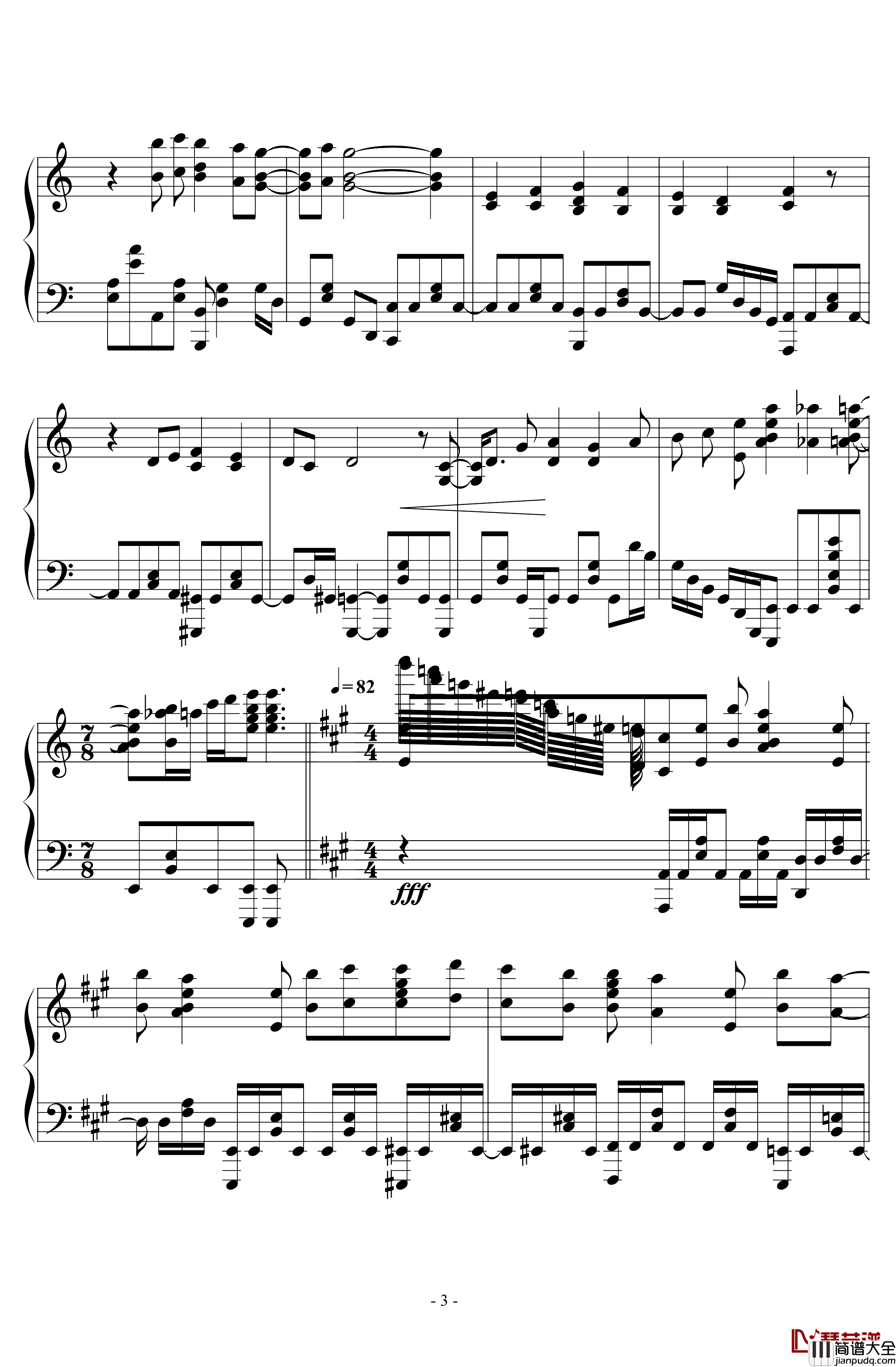 ED_sentimental_crisis钢琴谱_辉夜大小姐想让我告白