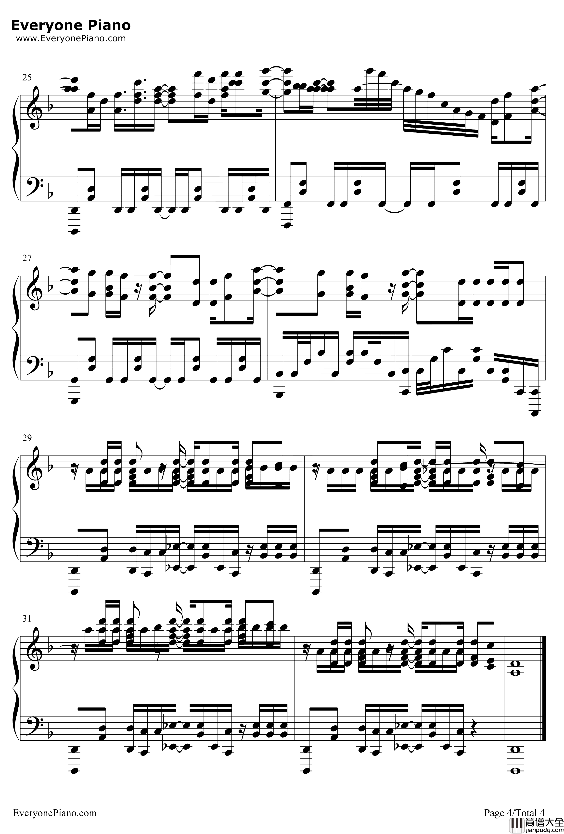 Shadow_is_the_Light钢琴谱_HESIXTHLIE_科学一方通行OP