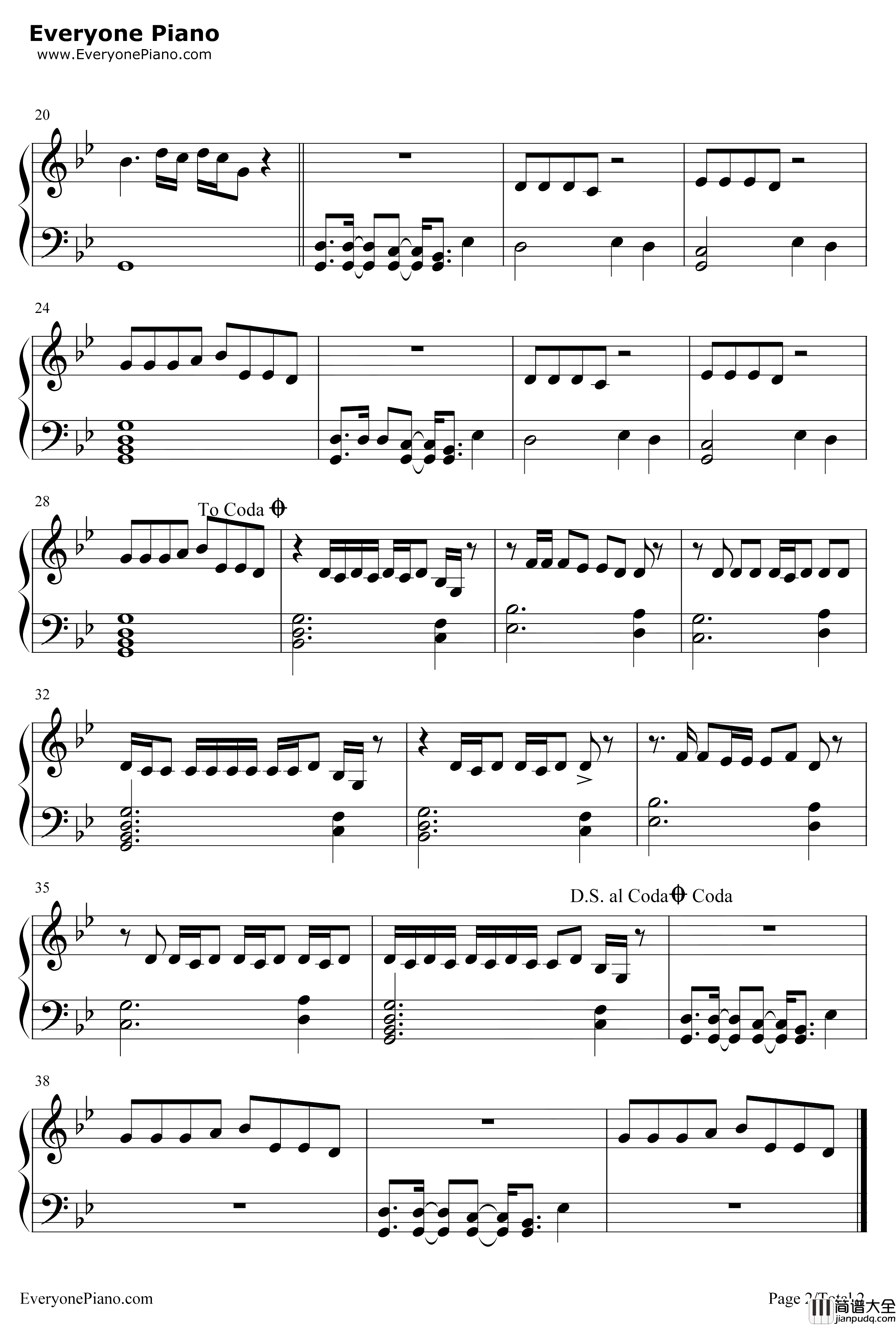 You_Dont_Get_Me_High_Anymore钢琴谱_BillieEilish