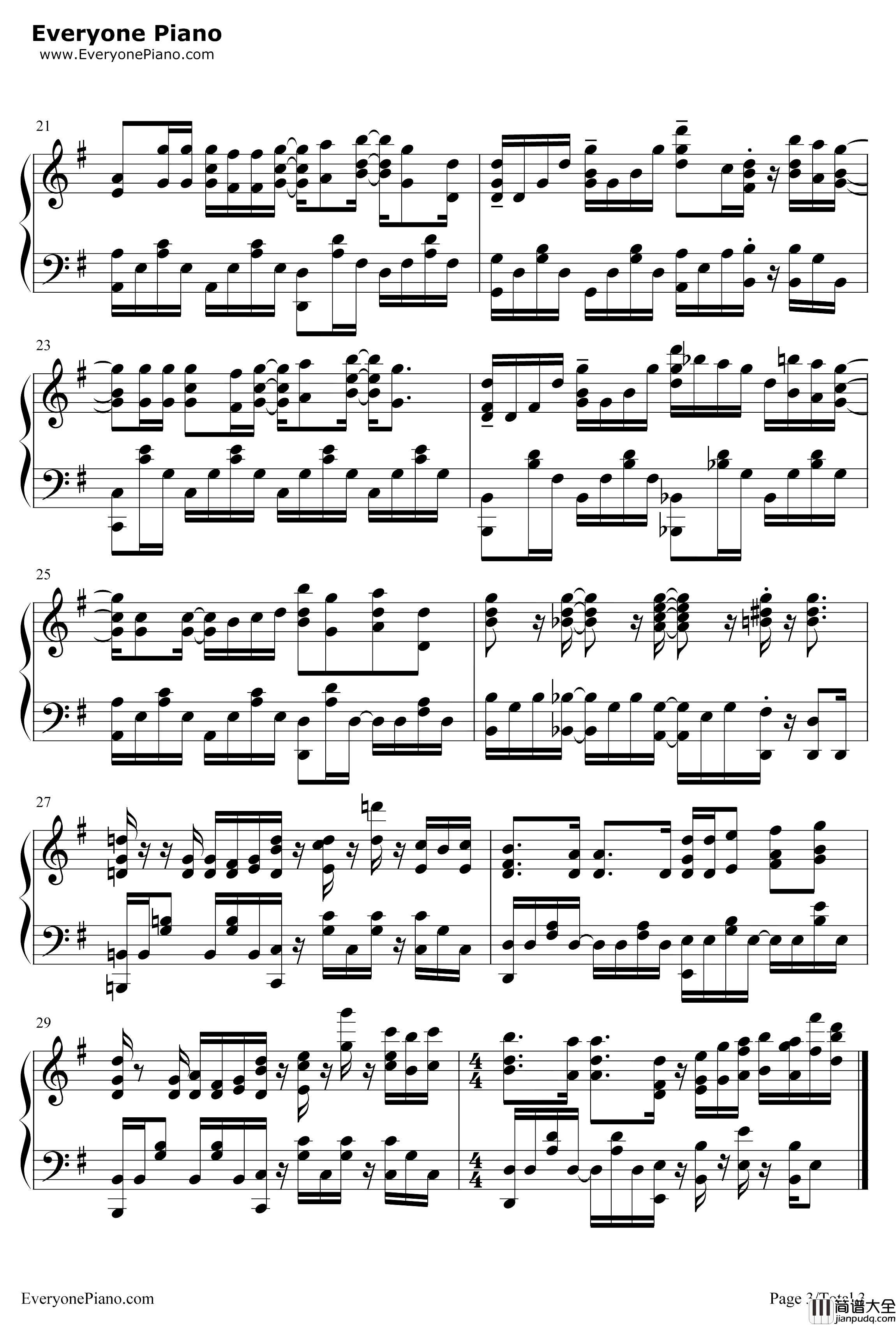 Chime钢琴谱_大冢爱_水果篮子OP2