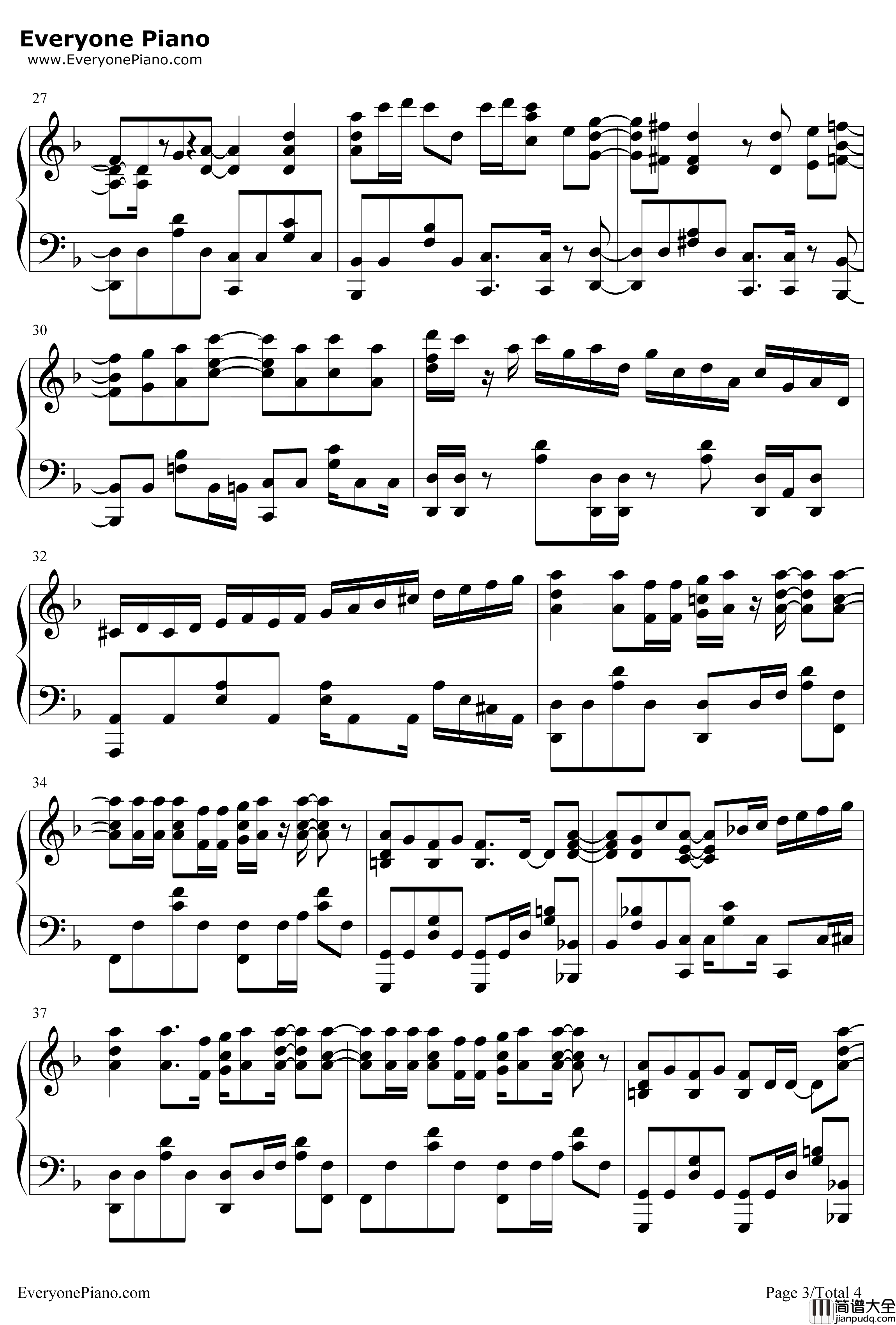 TEMPEST钢琴谱_石原夏织_重来吧魔王大人OP