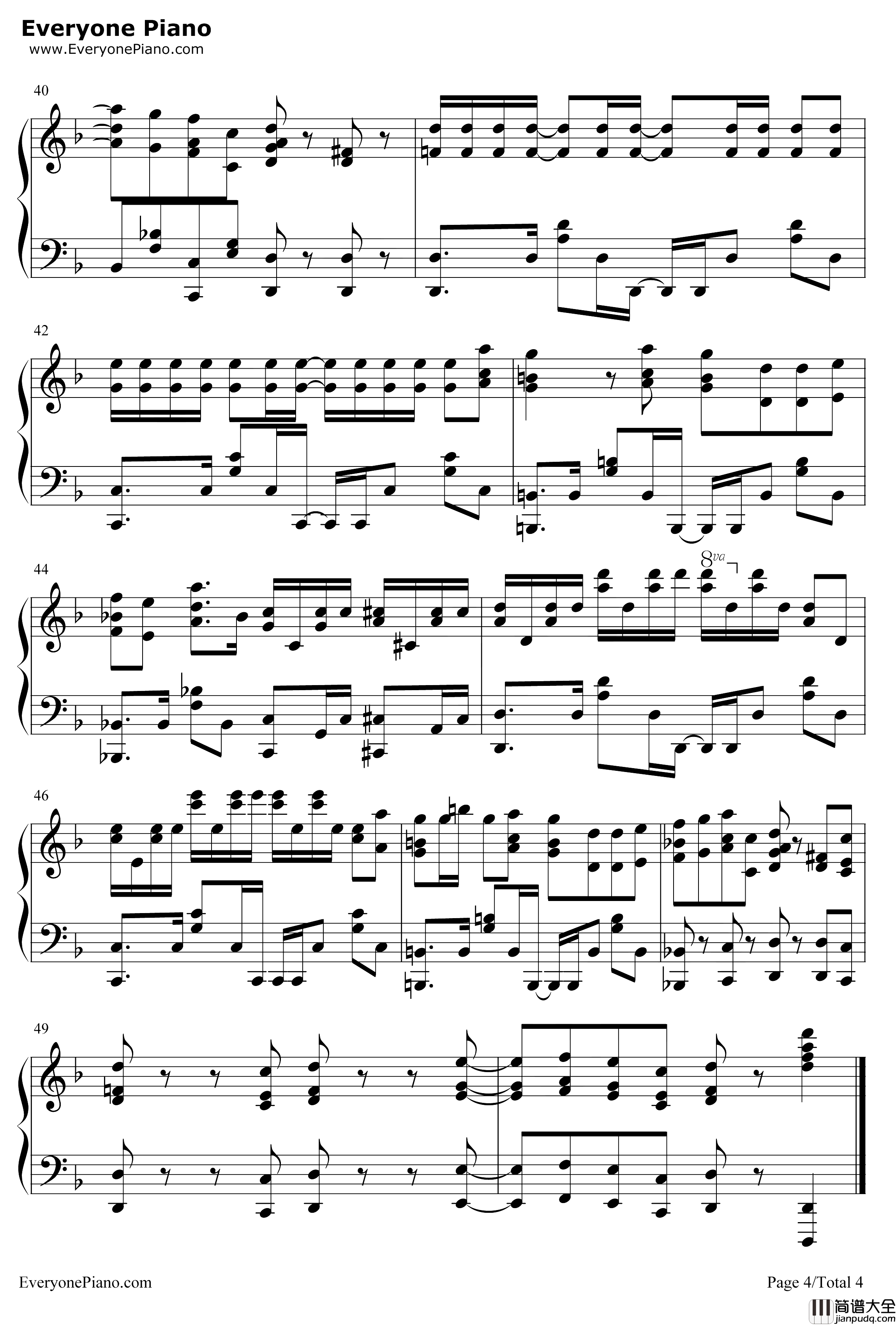 TEMPEST钢琴谱_石原夏织_重来吧魔王大人OP