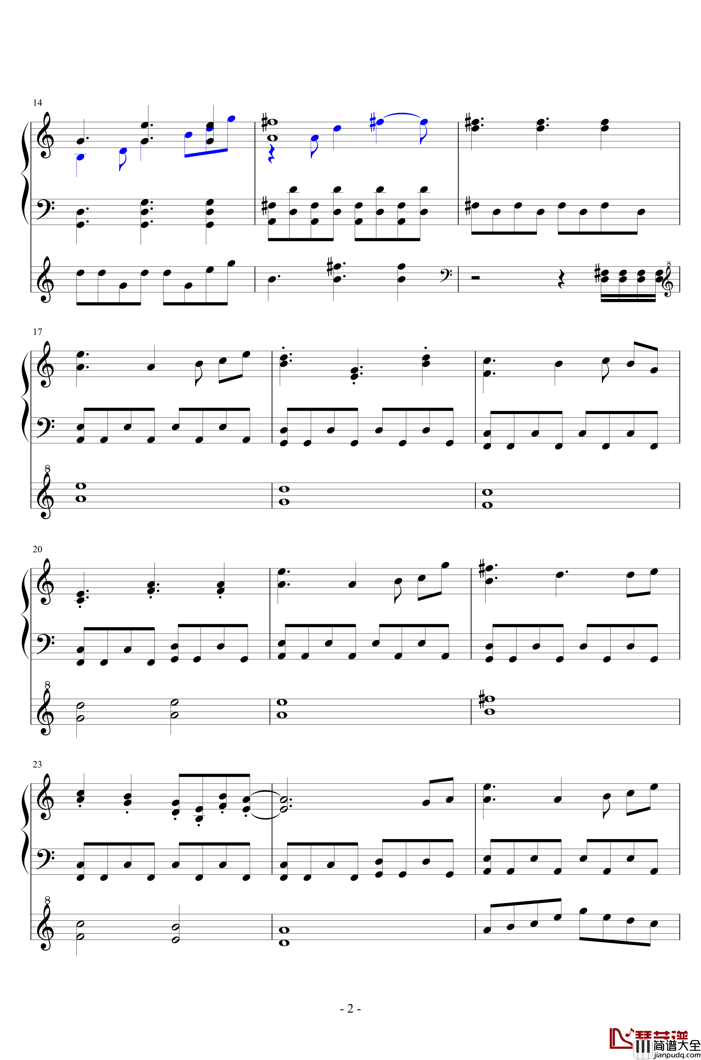 天狗道の開風钢琴谱_原曲：妖怪之山_东方project