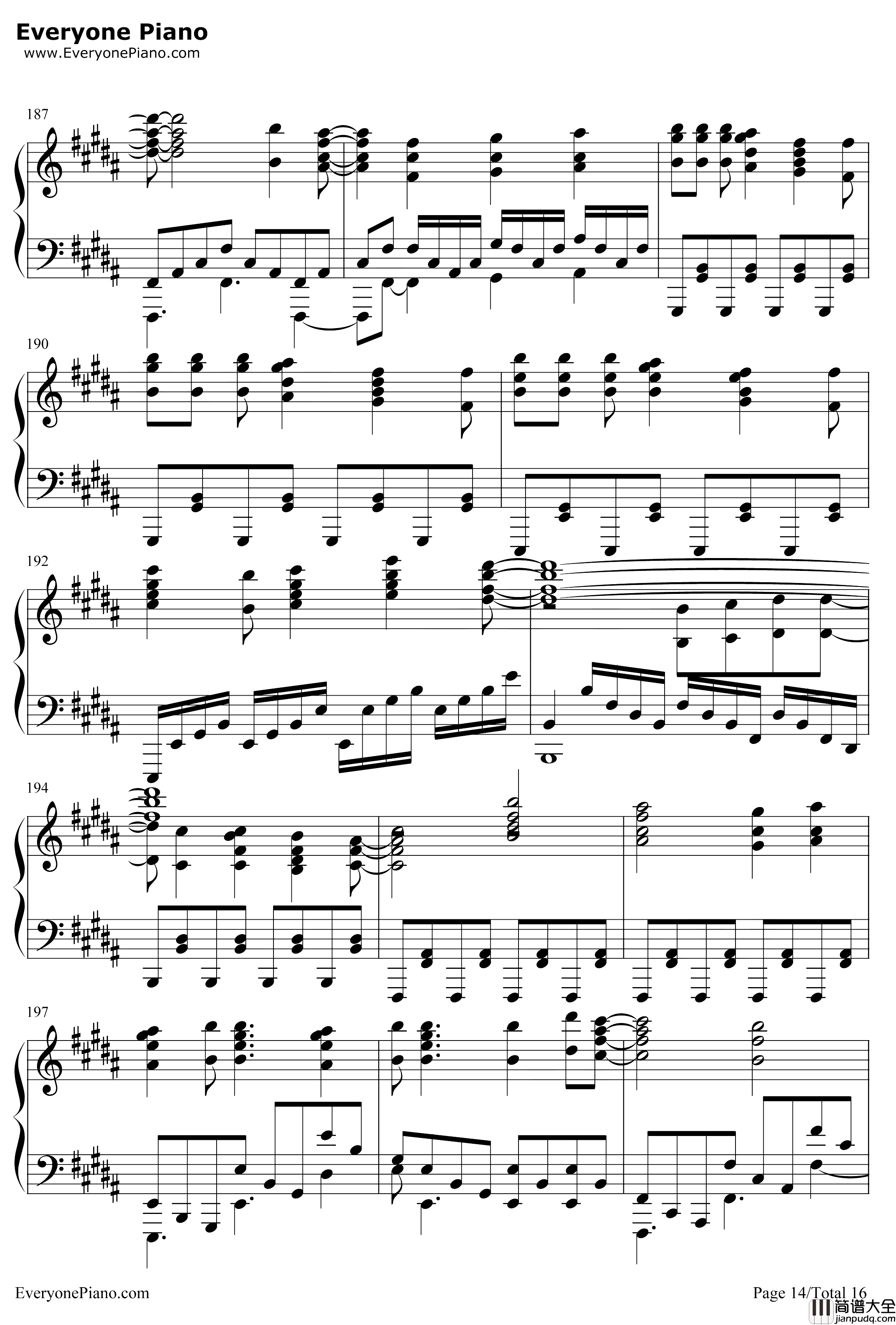 Neo钢琴谱_Roselia_Aspect_BanGDreamOST