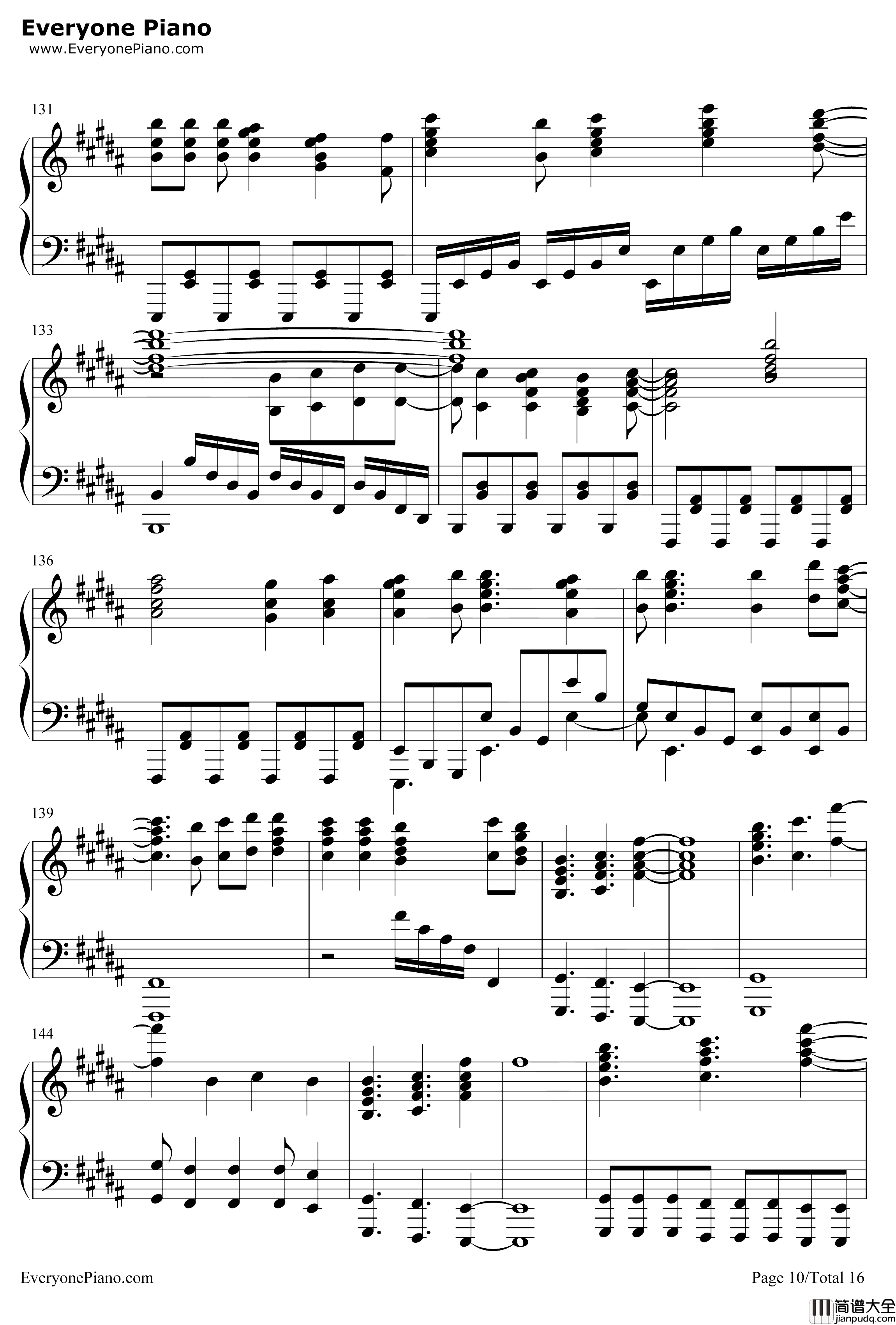 Neo钢琴谱_Roselia_Aspect_BanGDreamOST