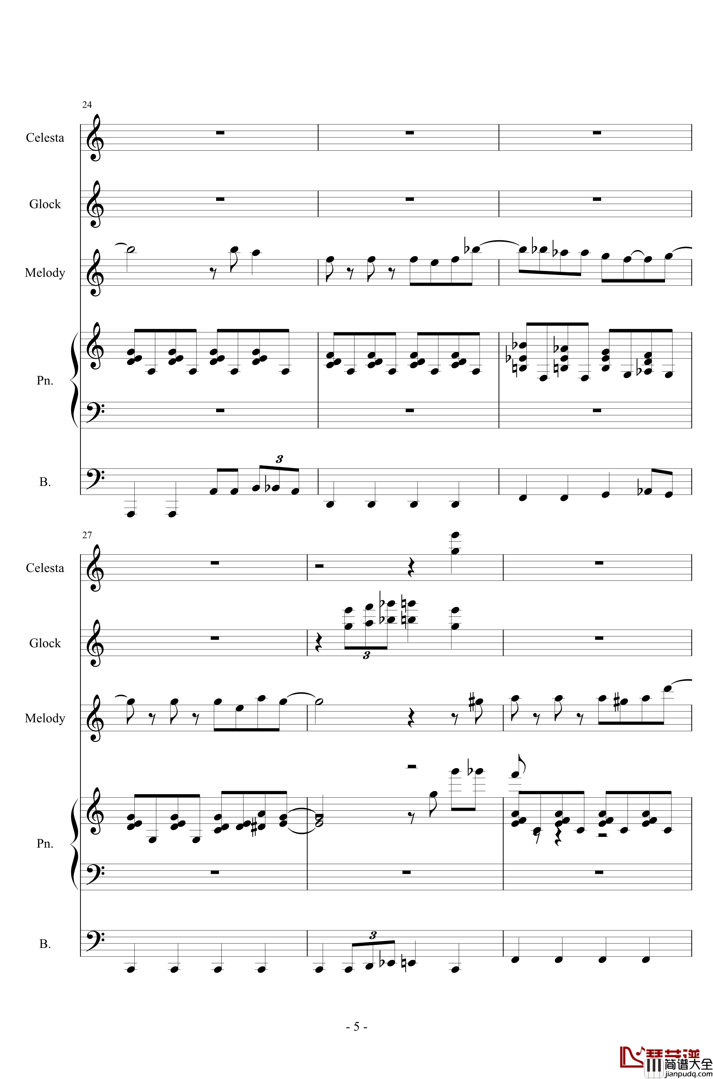 胡思乱想肥皂泡钢琴谱_半璧