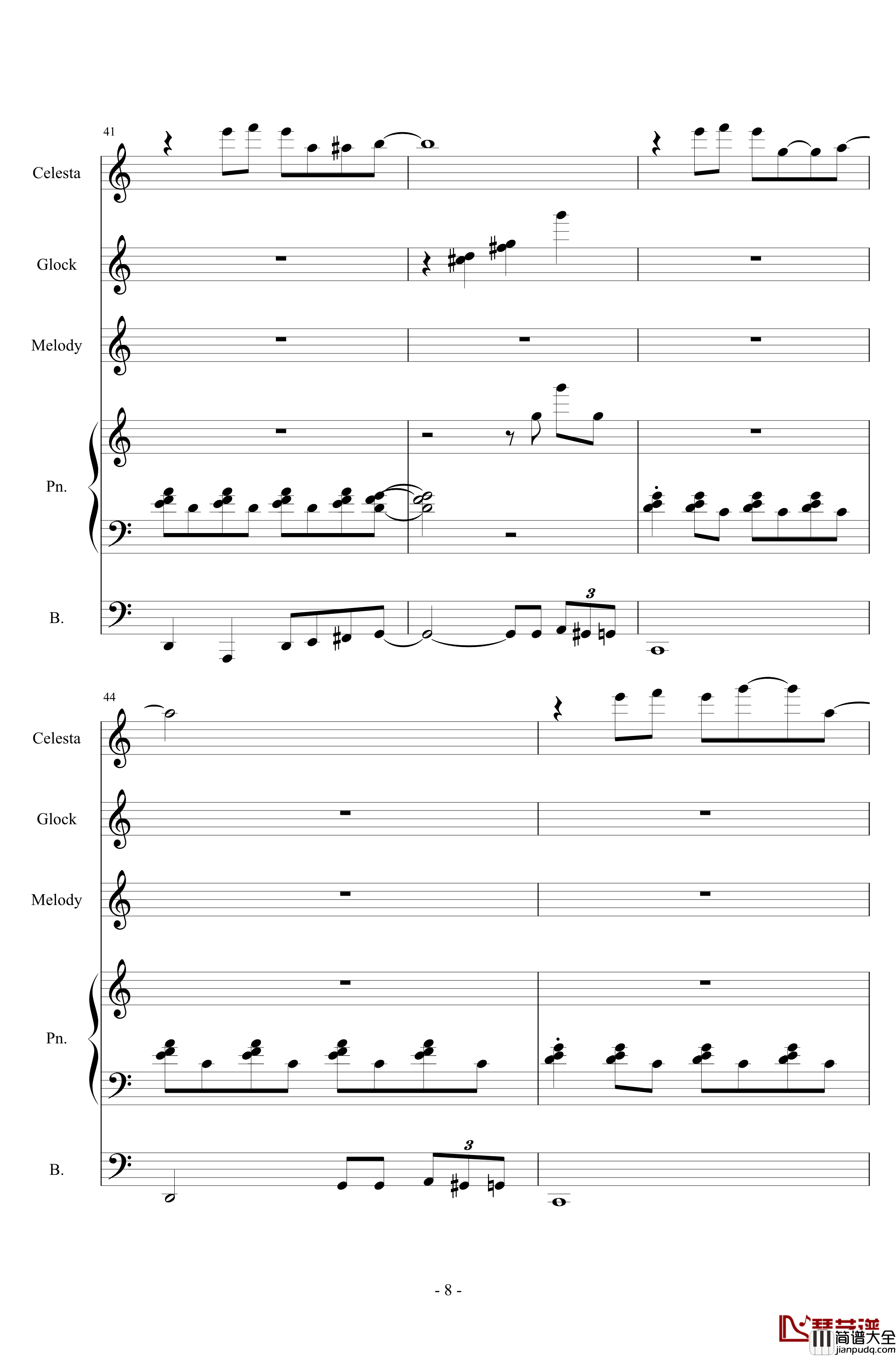 胡思乱想肥皂泡钢琴谱_半璧