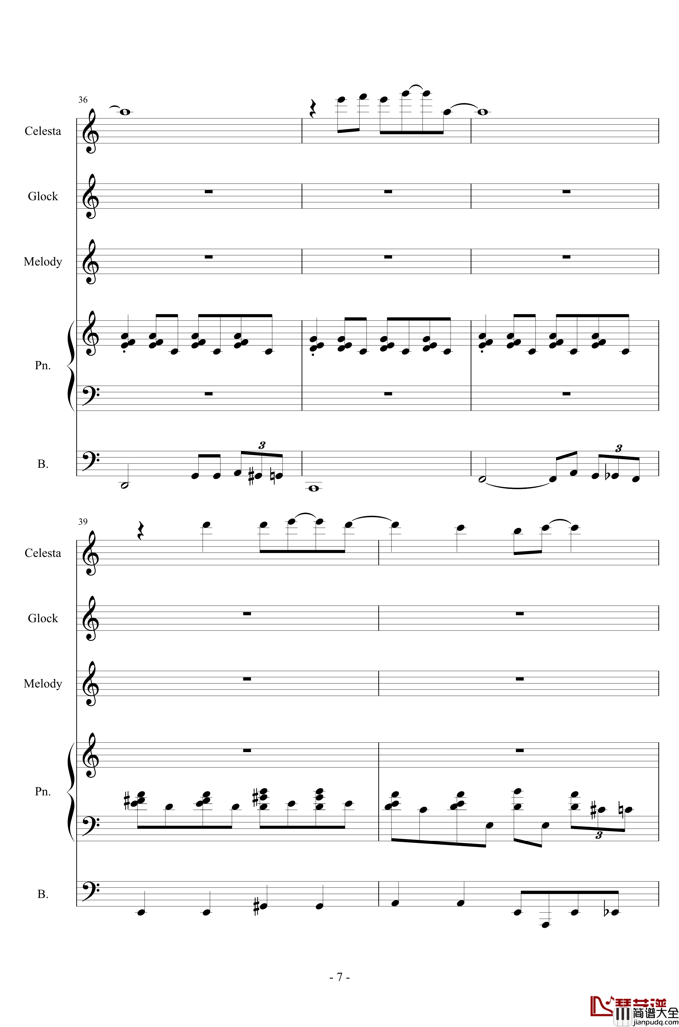 胡思乱想肥皂泡钢琴谱_半璧