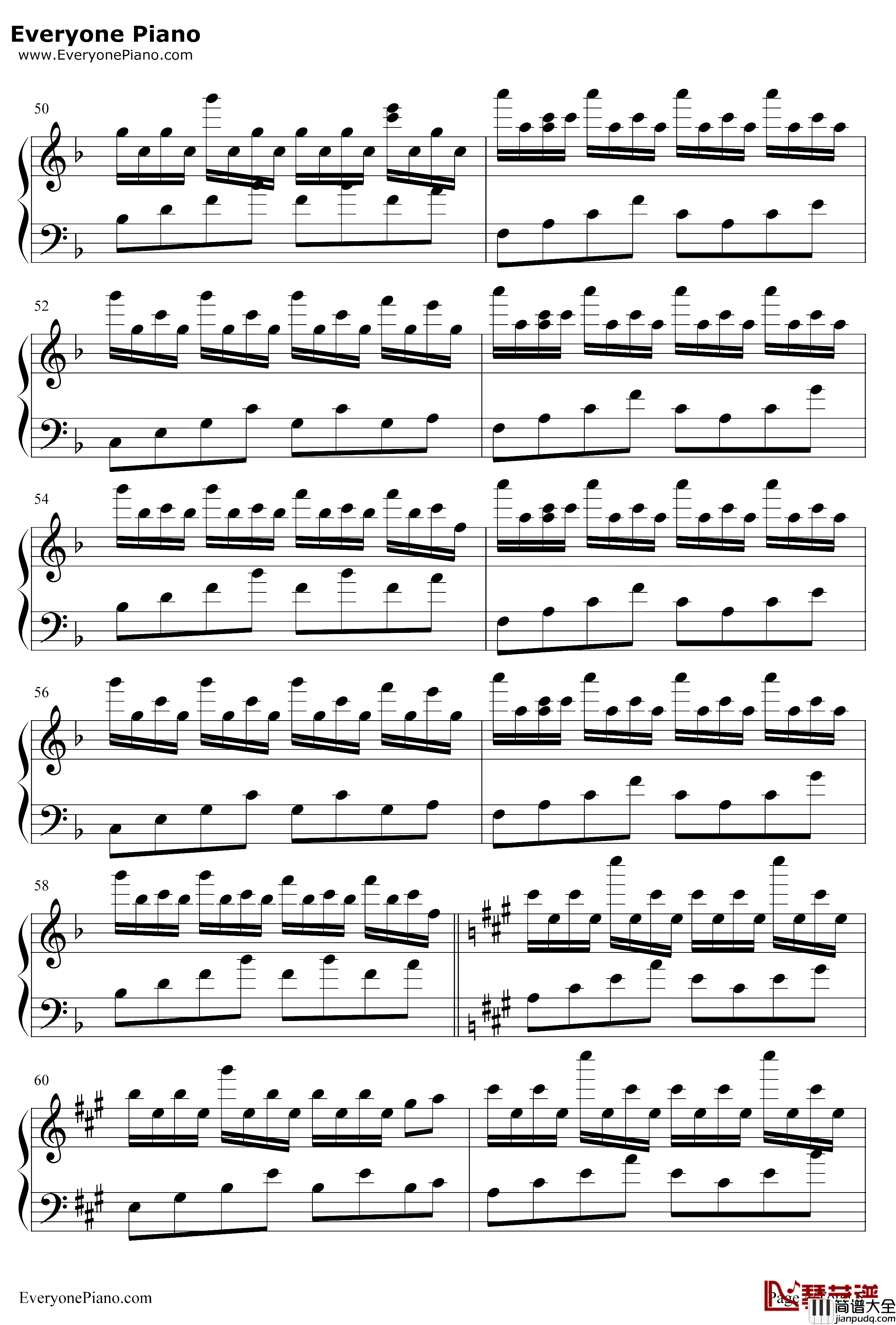 Heaven钢琴谱_FlorianBur_Snowflakes