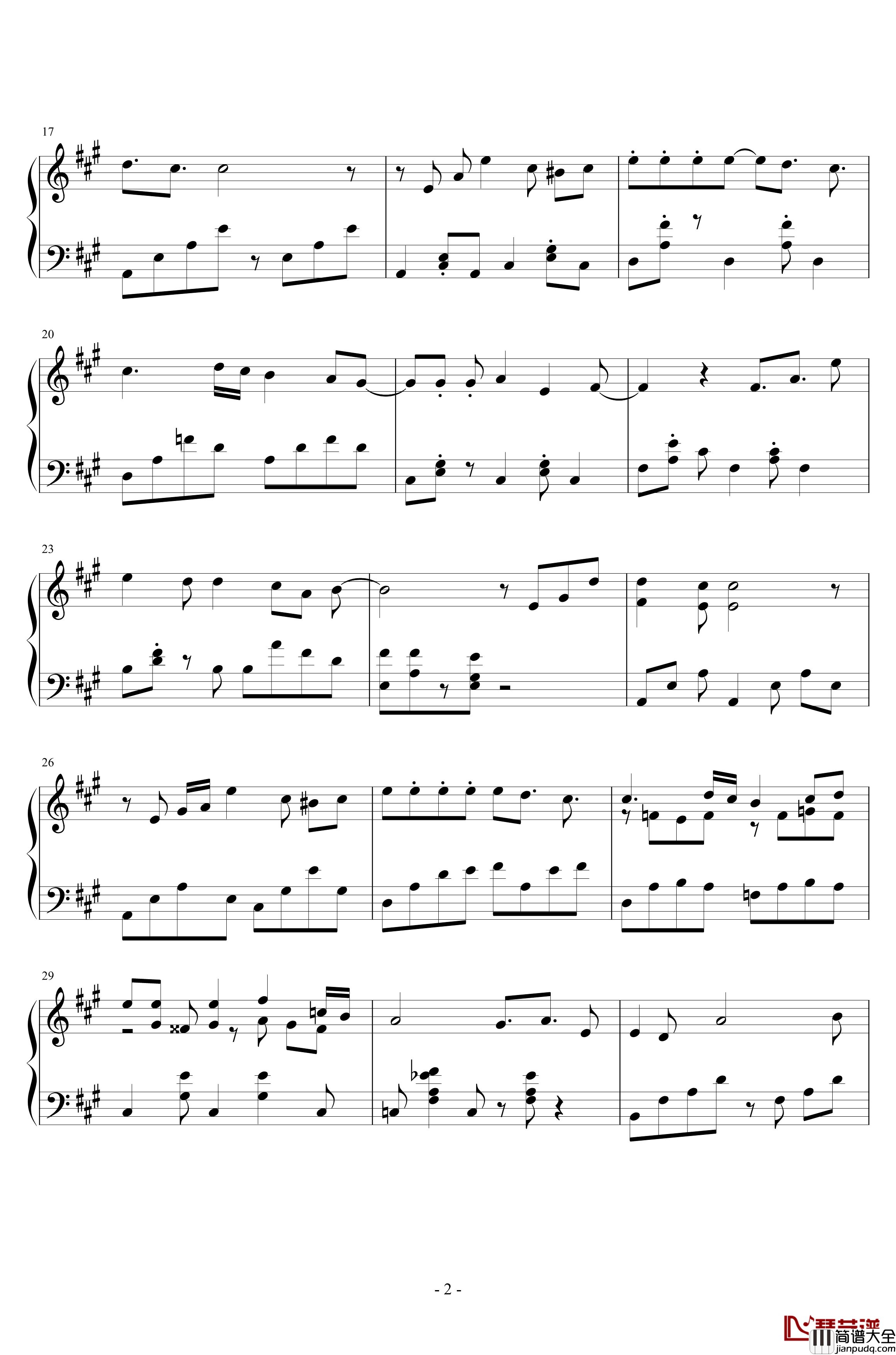 Summer_Breeze钢琴谱_夏日微风_姐姐的吉他