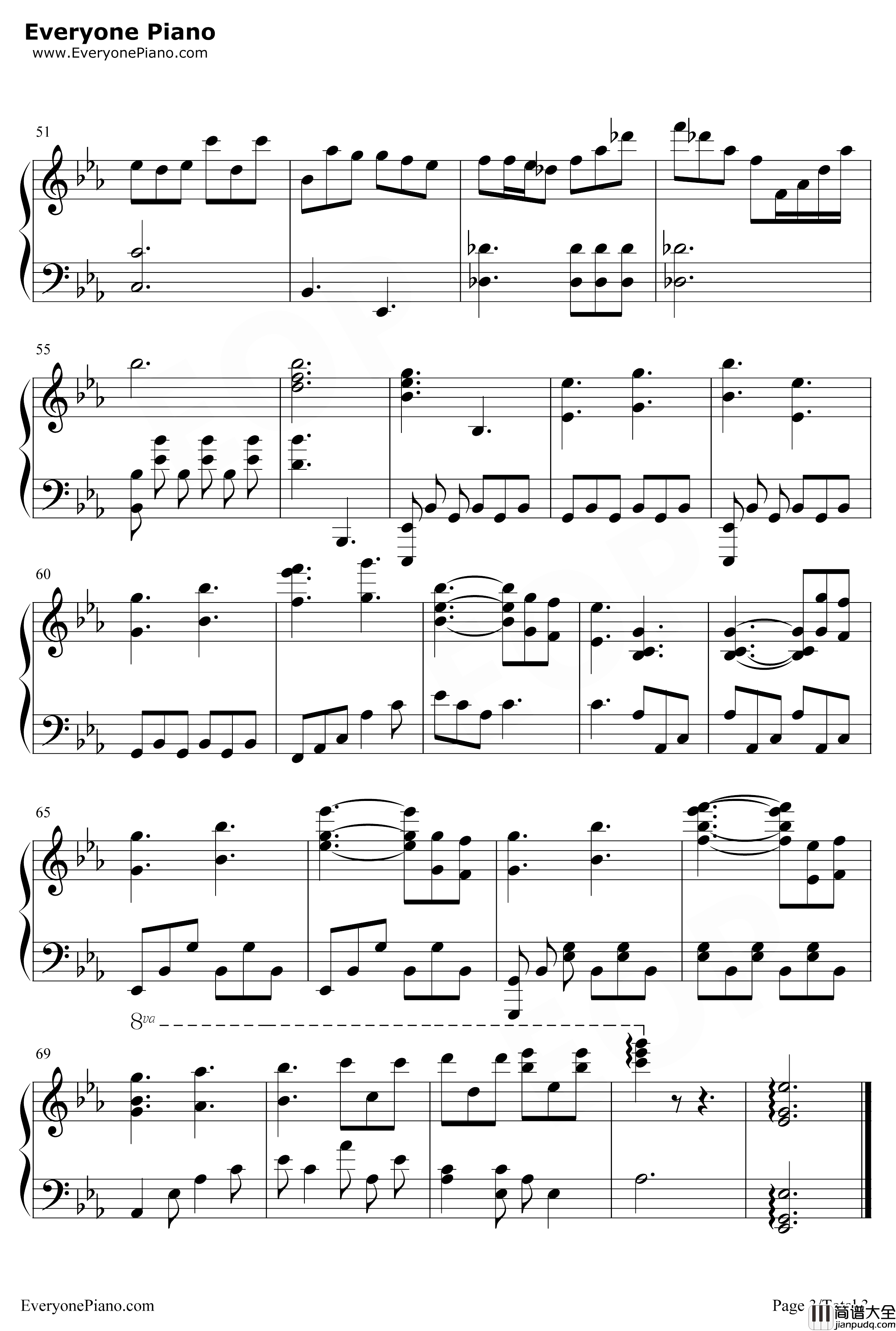 TheAutumn钢琴谱_猎豹移动公司_秋天_跳舞的线