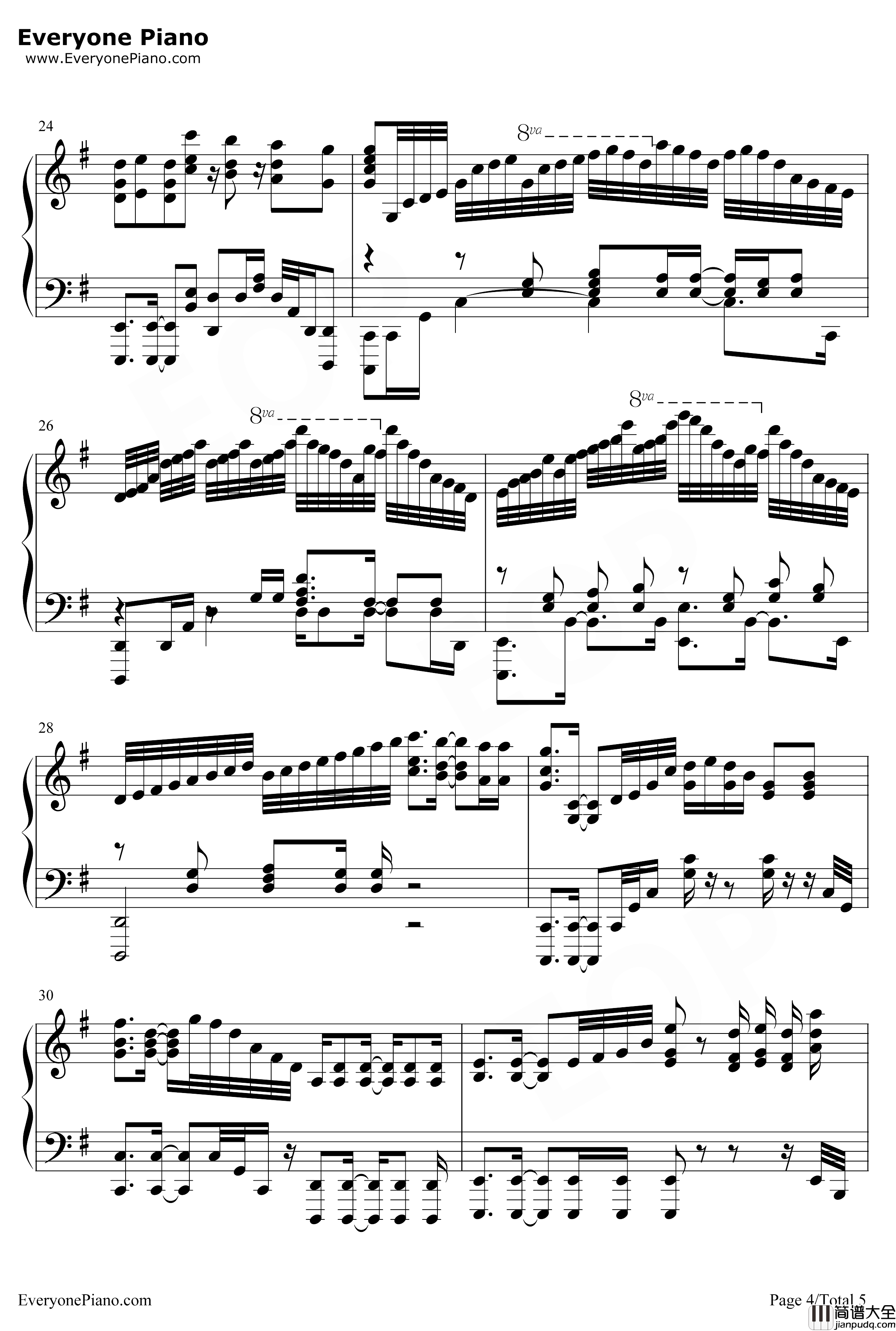 MUKANJYO钢琴谱_SurviveSaidTheProphet_海盗战记OP