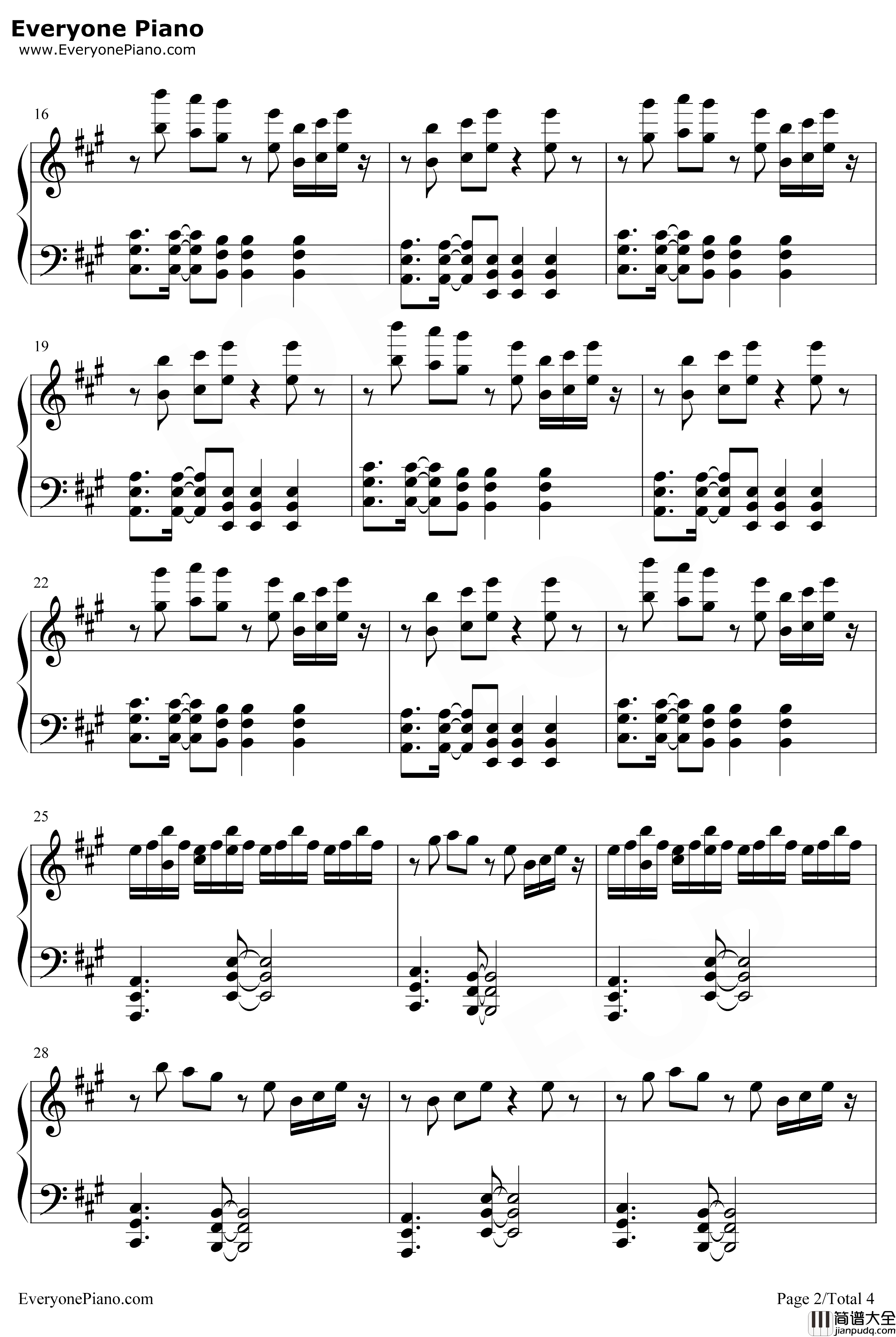 Candy钢琴谱_猎豹移动公司_糖果_跳舞的线