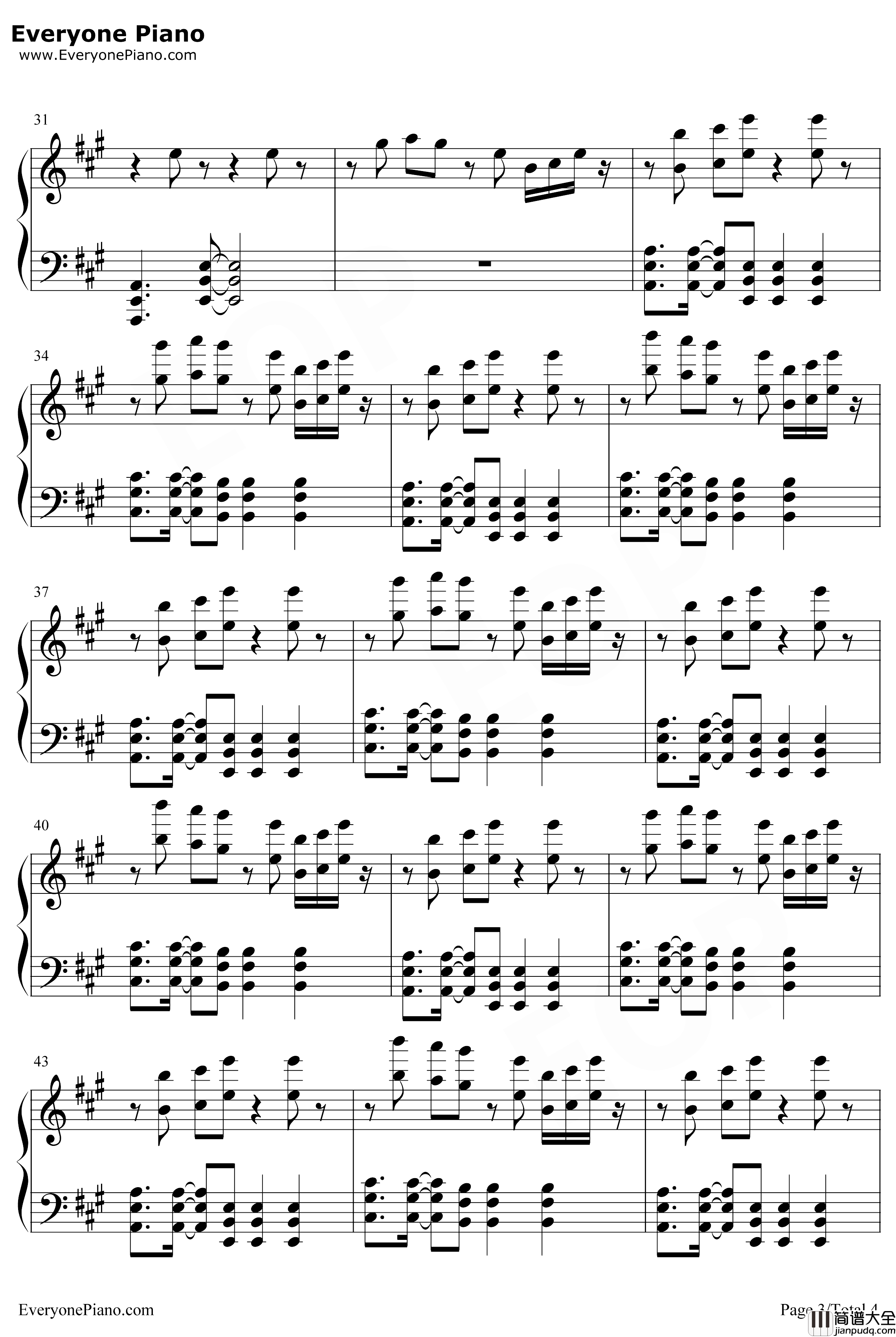 Candy钢琴谱_猎豹移动公司_糖果_跳舞的线