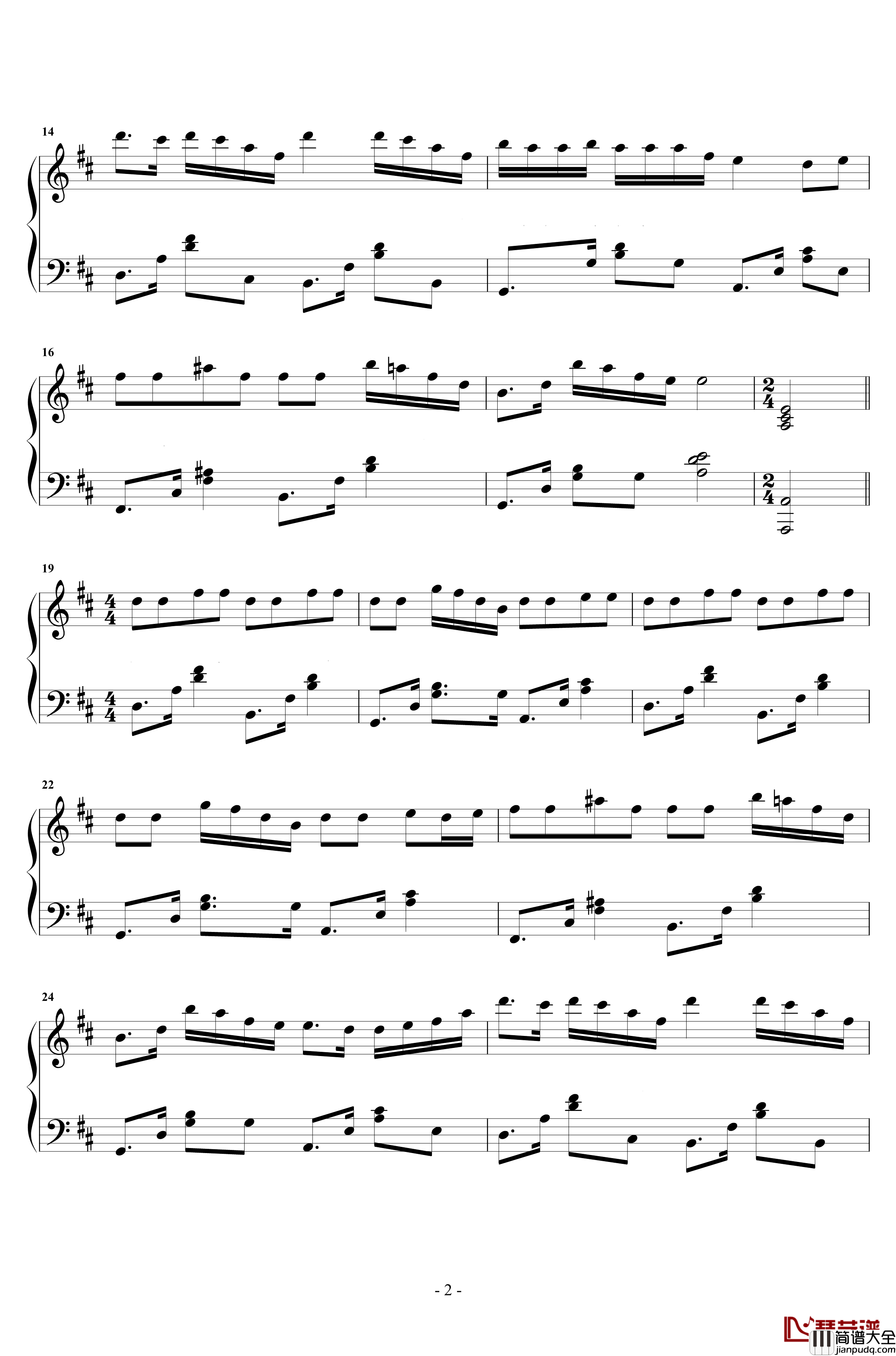 画钢琴谱_原声独奏_邓紫棋