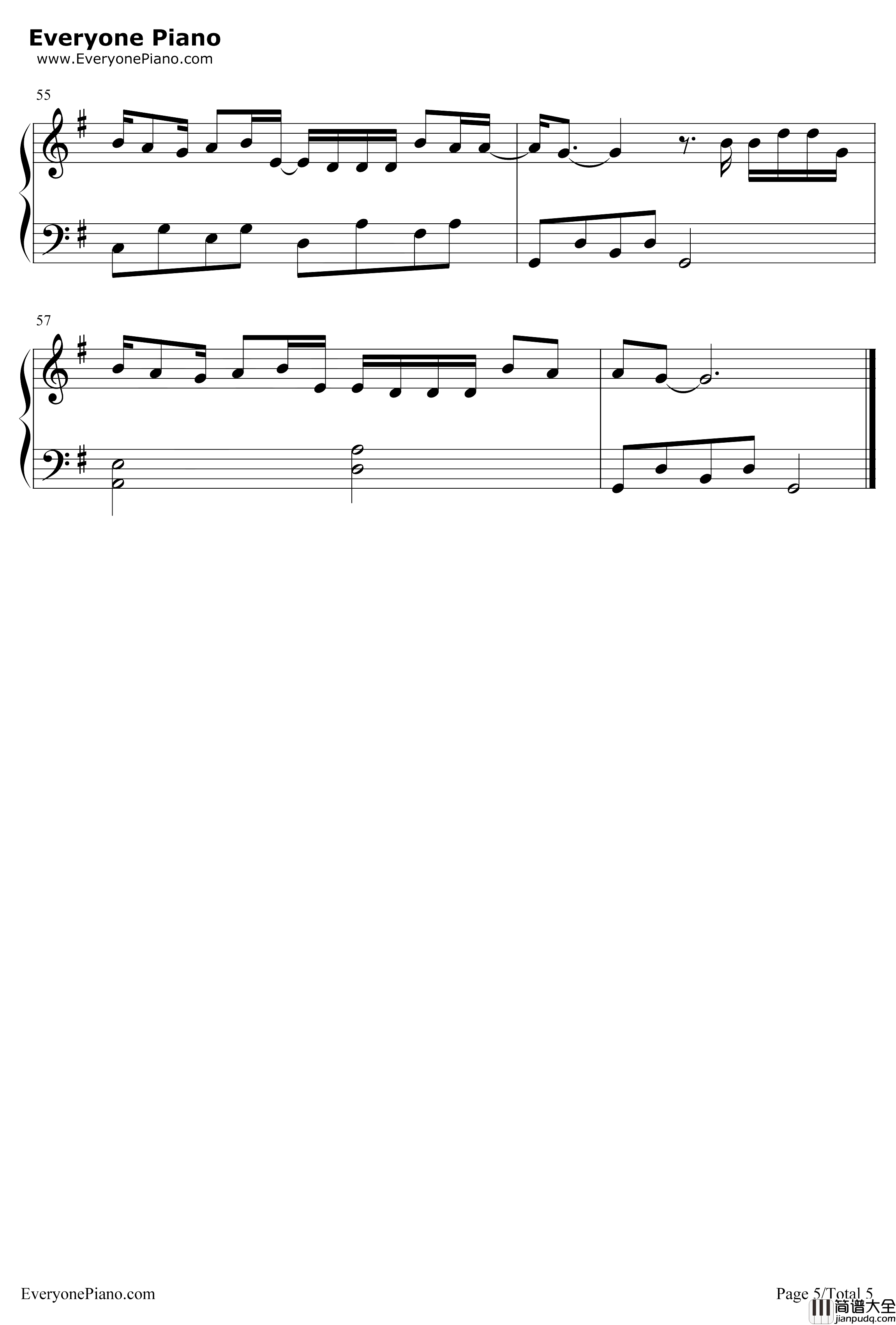 伪装钢琴谱_大壮_抖音热歌