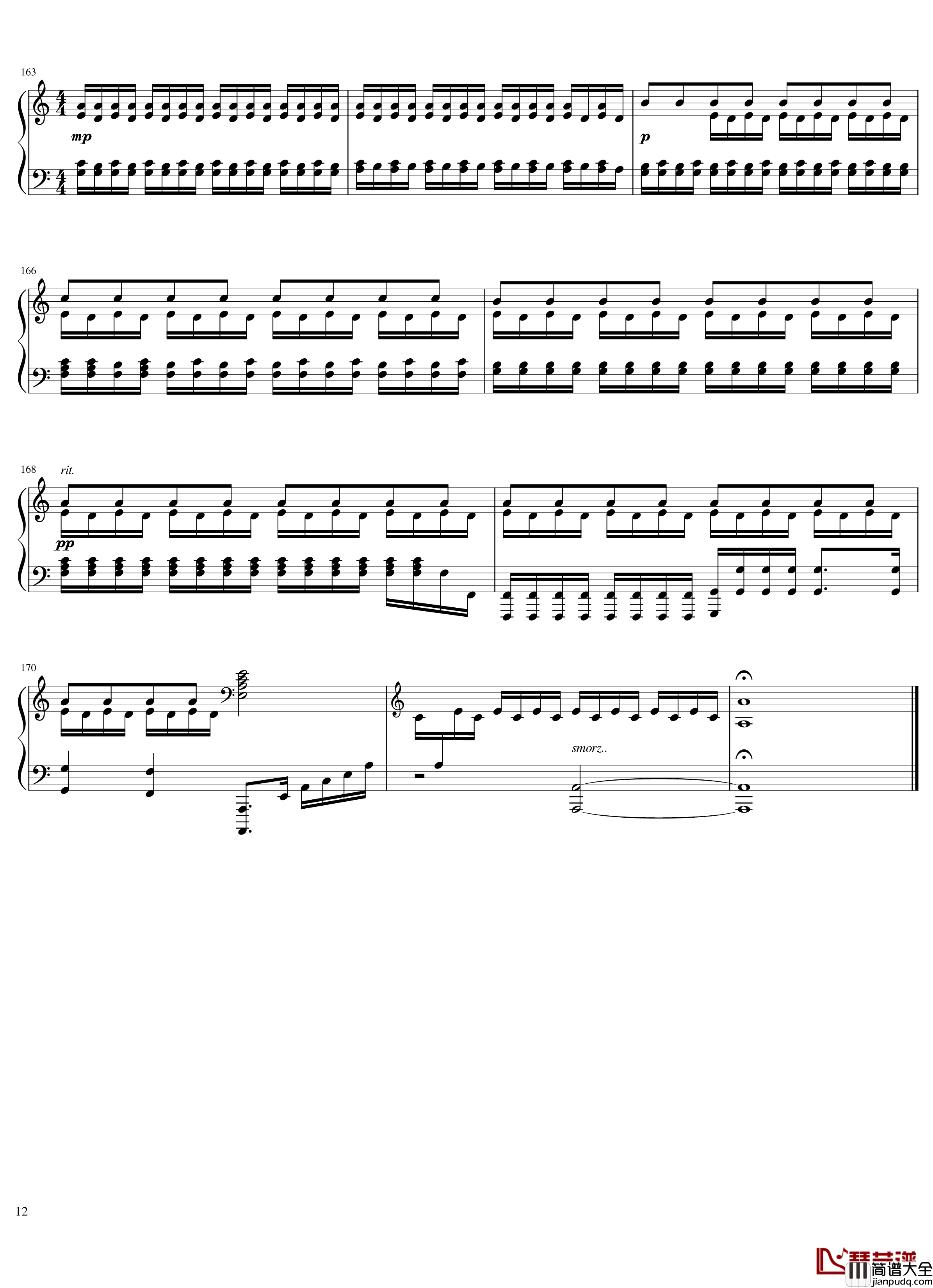 星际穿越Interstellar主题曲钢琴谱_星际穿越