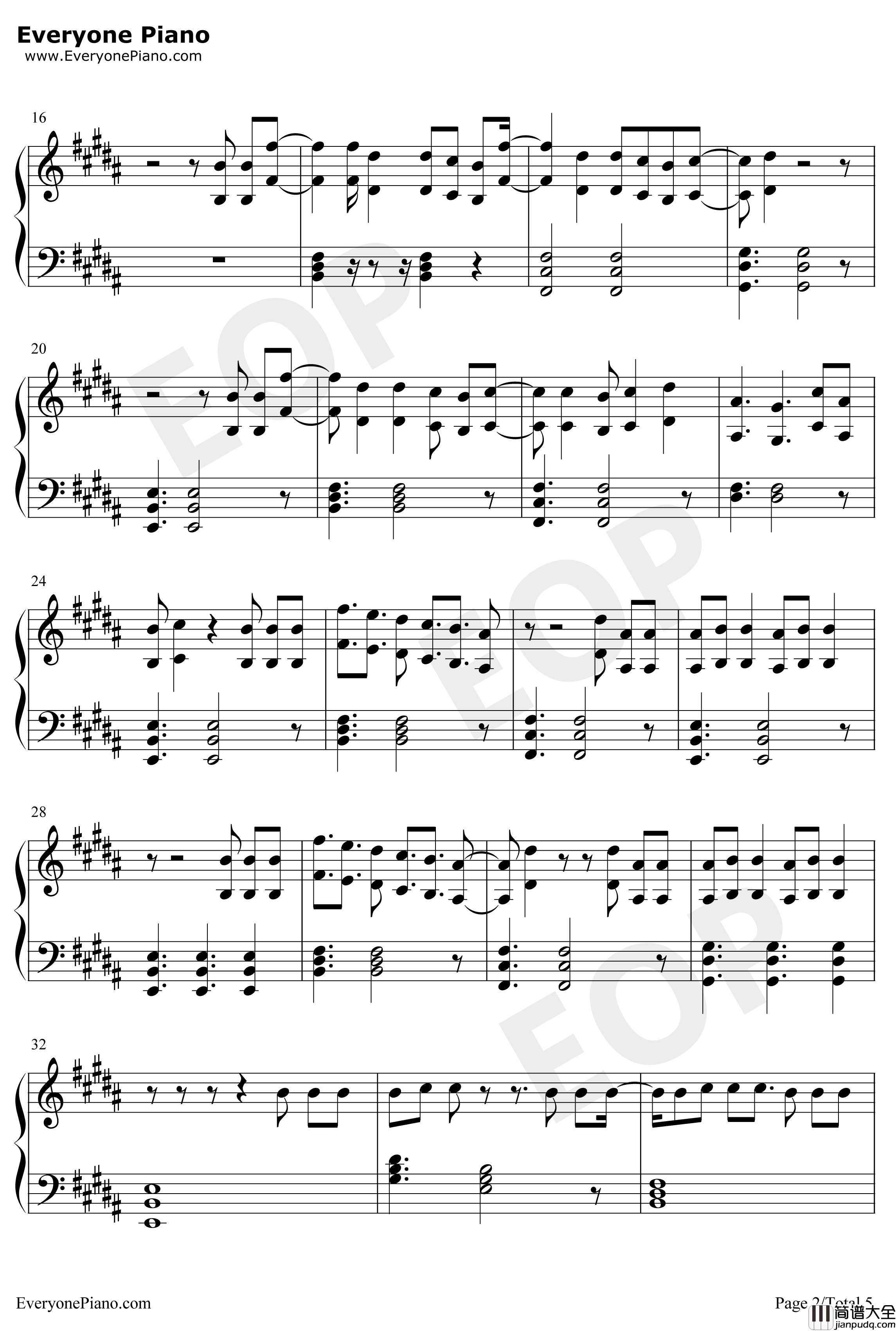 Bulletproof钢琴谱_GriffinOskar_GriffinOskar