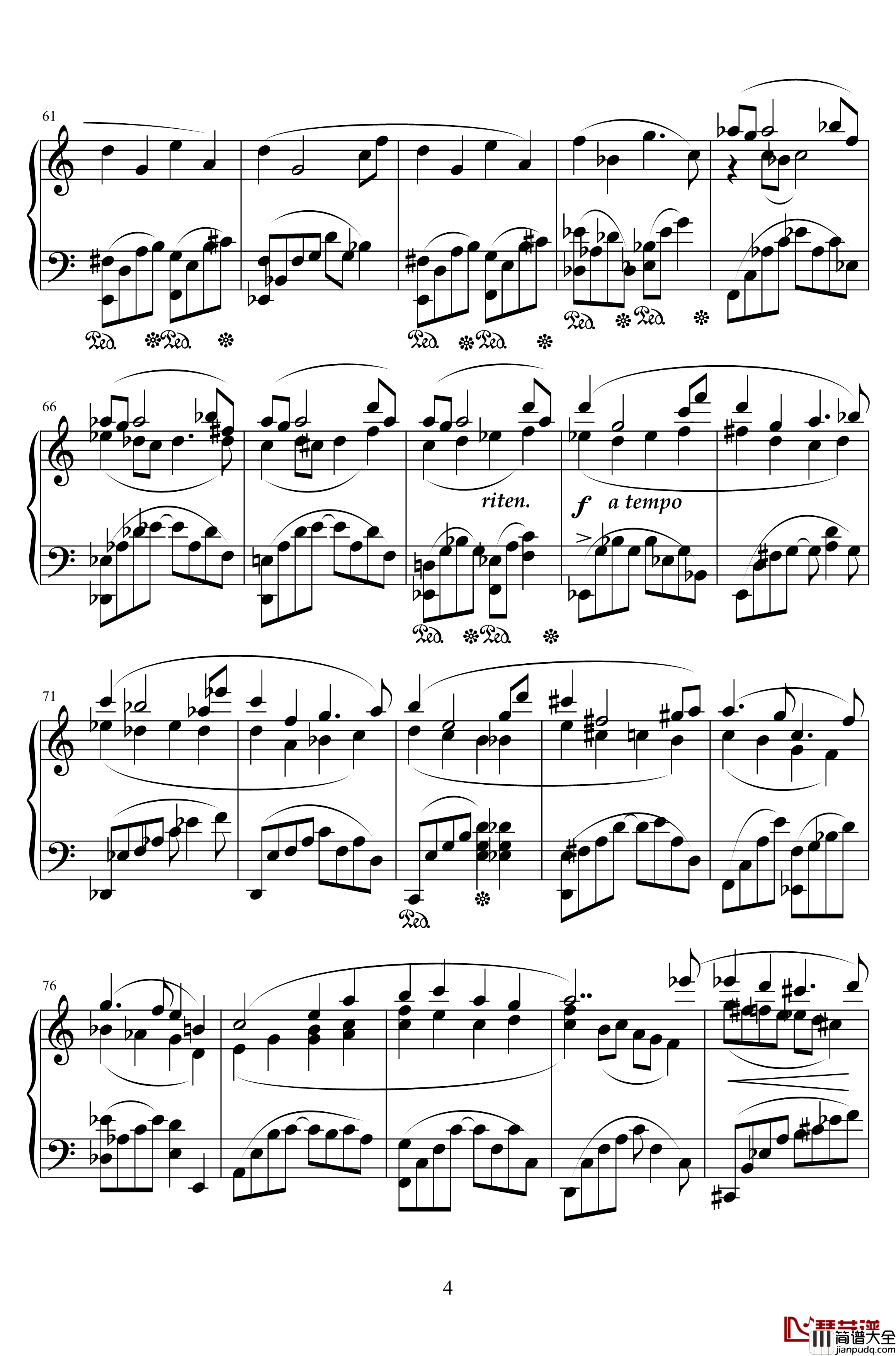 黄昏的等待钢琴谱_天籁传声