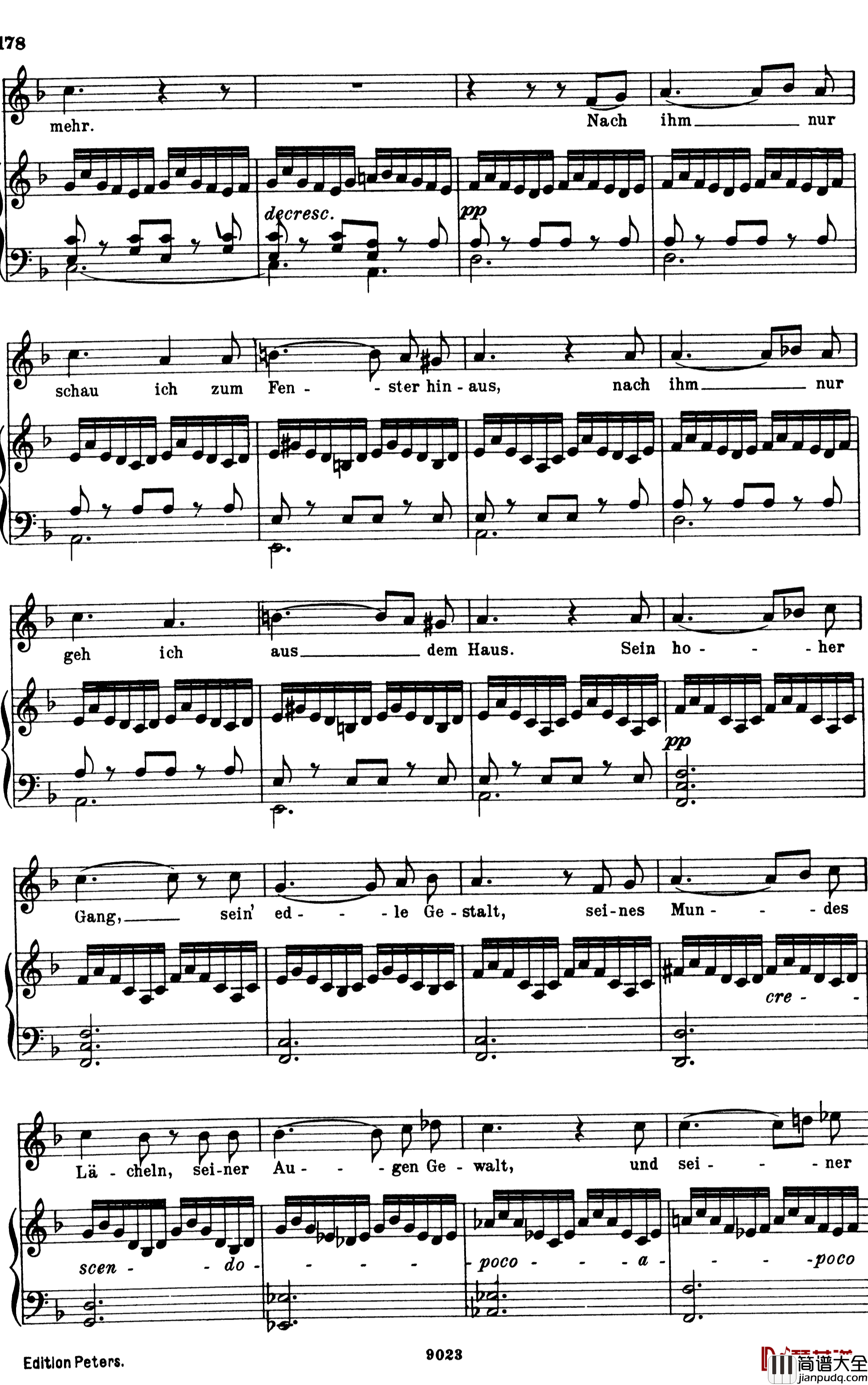 纺车旁的格丽卿_Gretchen_am_Spinnrade钢琴谱_舒伯特_舒伯特