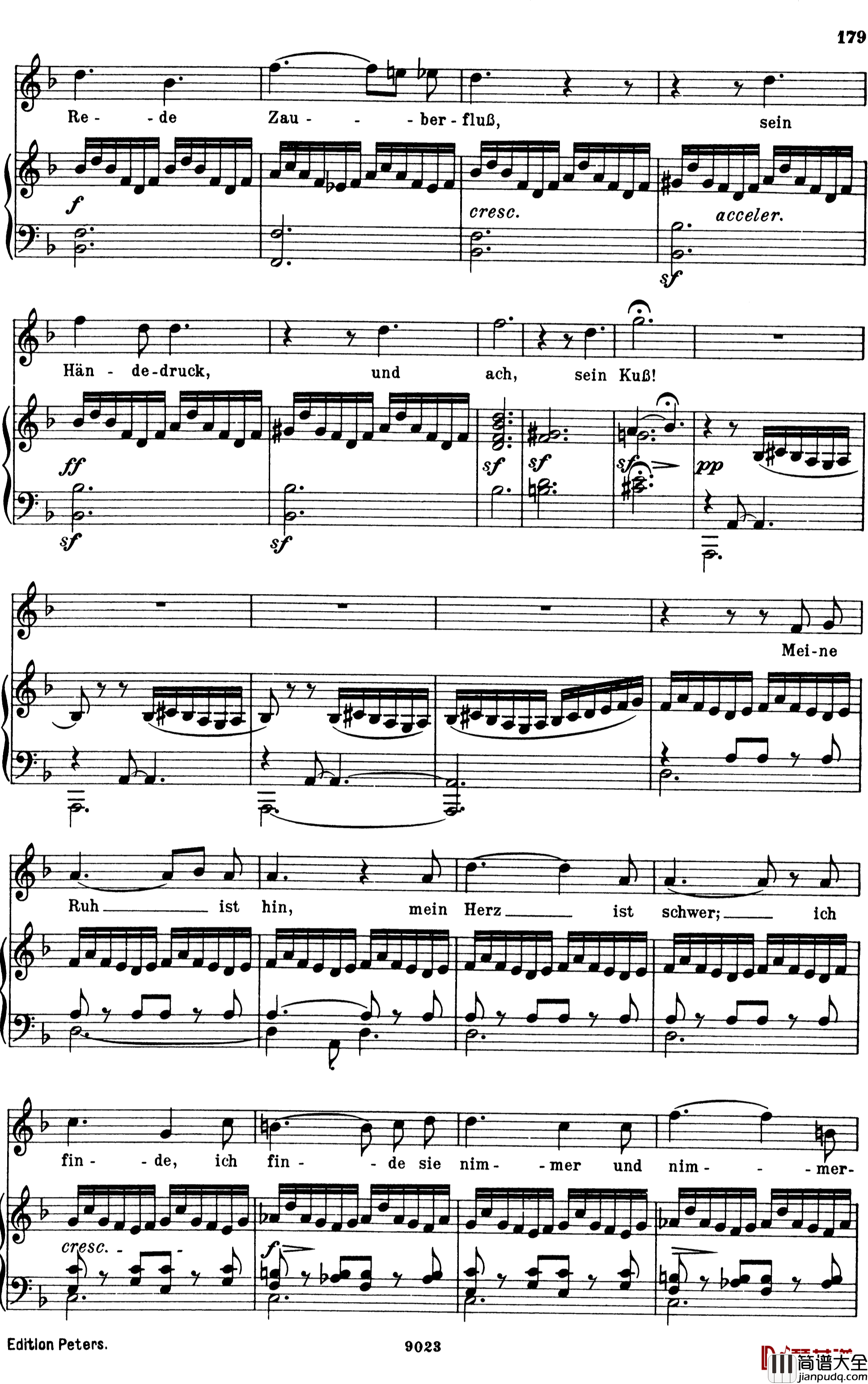 纺车旁的格丽卿_Gretchen_am_Spinnrade钢琴谱_舒伯特_舒伯特