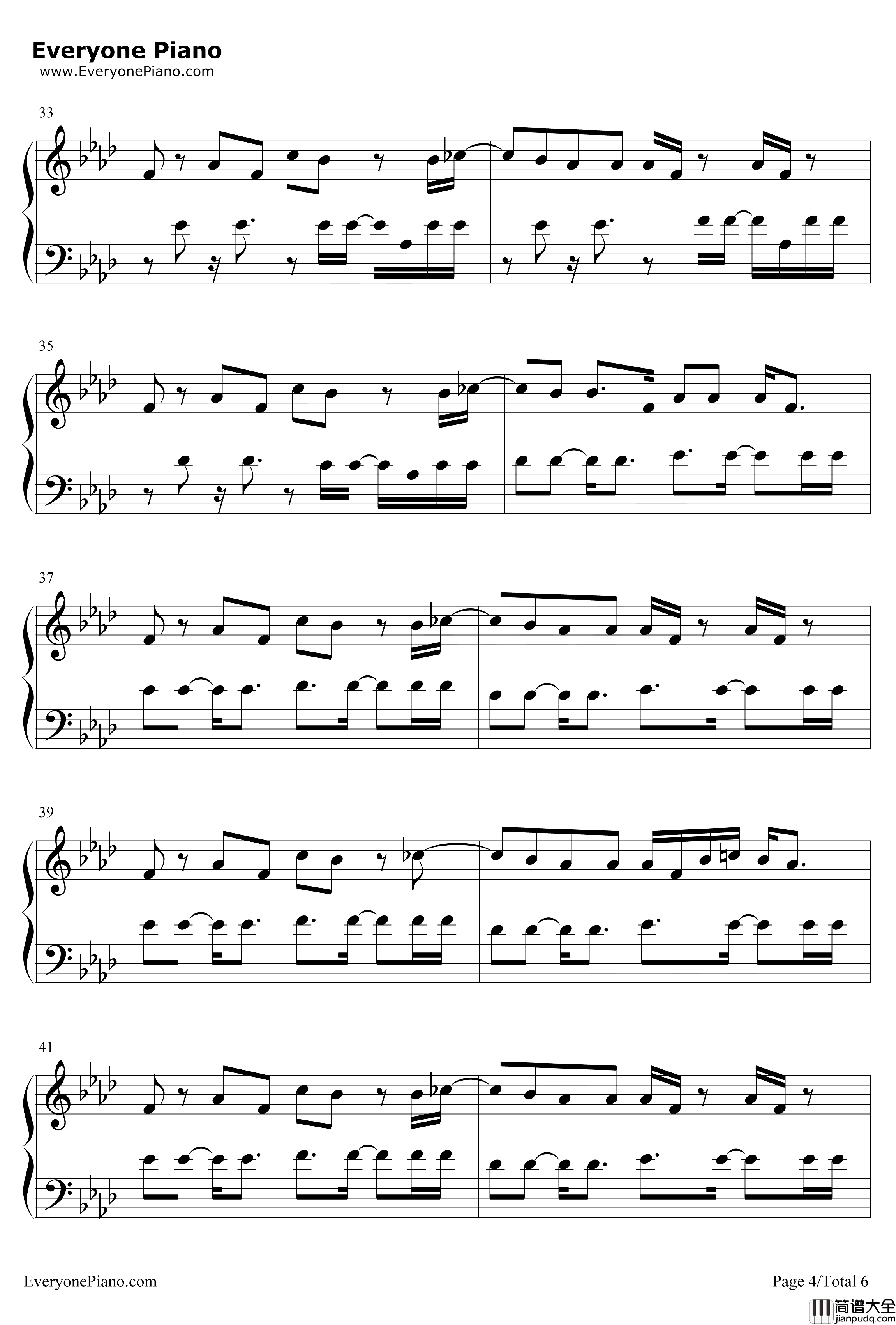 Higher_Love钢琴谱_Kygo_Whitney_Houston