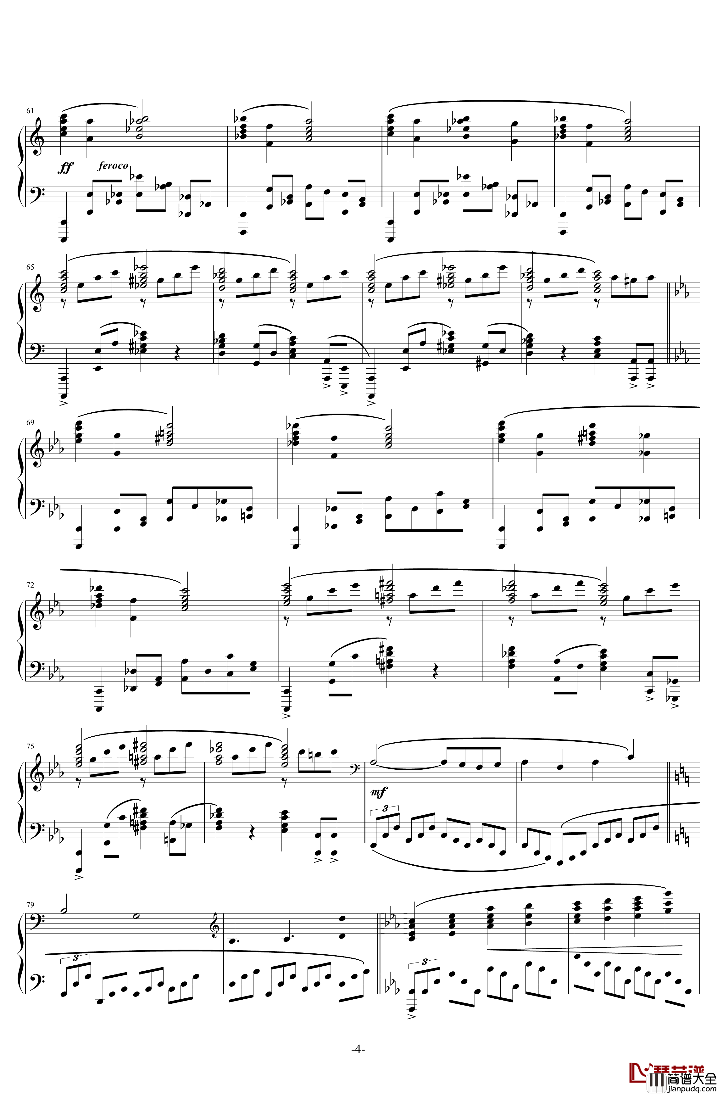 Boss战斗音乐II钢琴谱_八方旅人