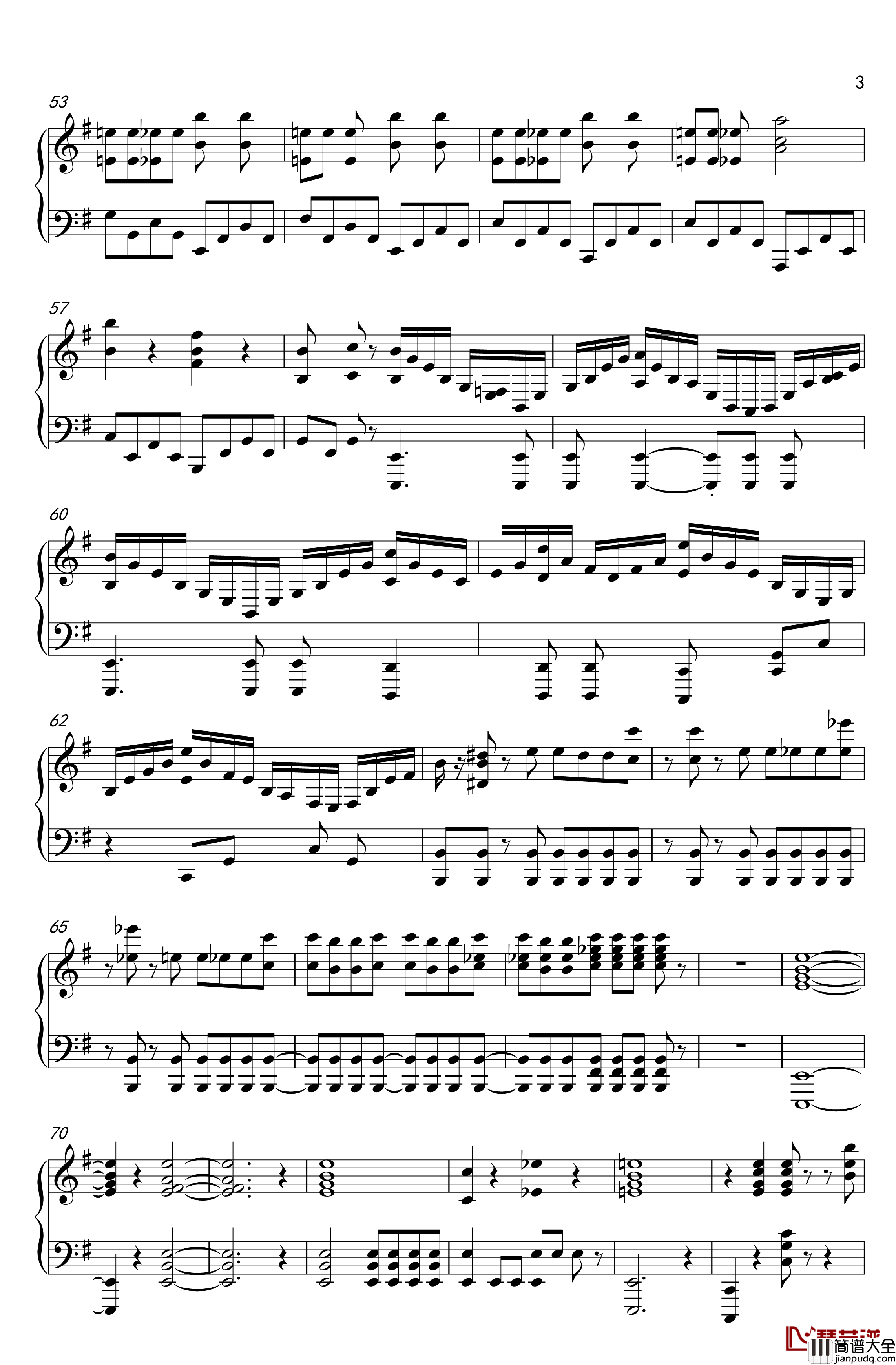 复仇者联盟:终局之战钢琴谱_The_End_Of_The_Game_复仇者联盟