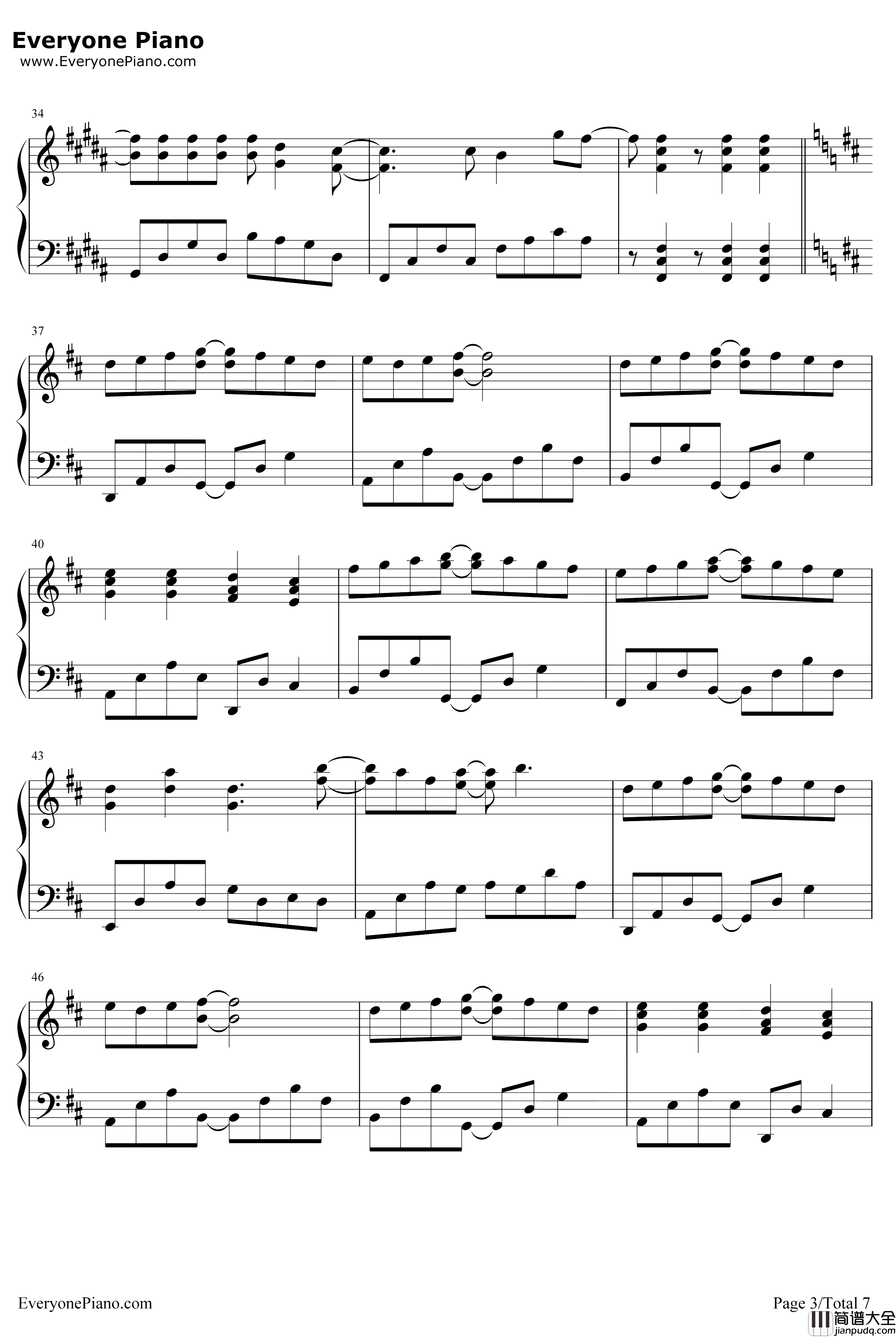 ひとつのハートで钢琴谱_三重野瞳_魔神英雄传OP