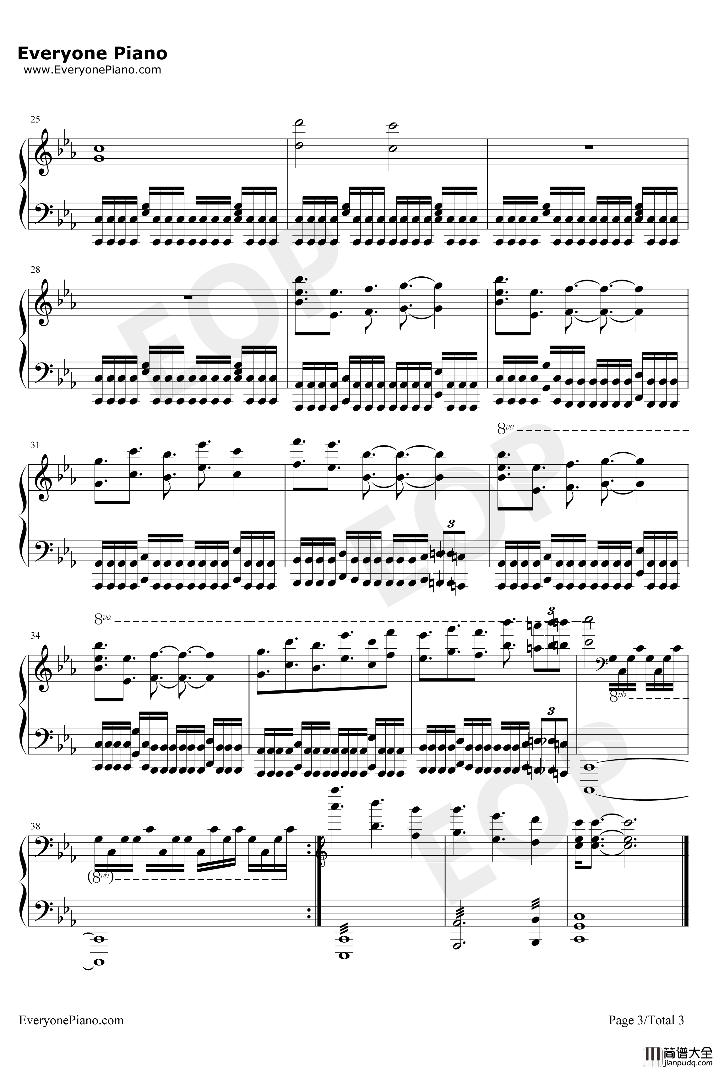 开启新征程钢琴谱_阿鲲_流浪地球片尾曲