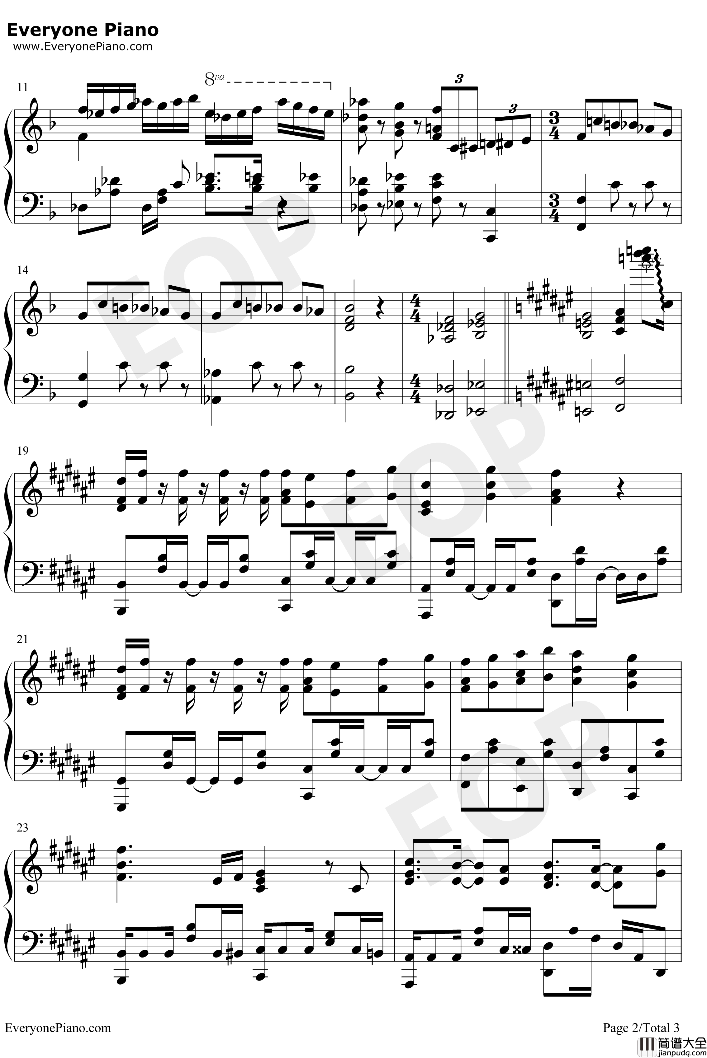 FANTASTIC_ILLUSION钢琴谱_i☆Ris_魔术学姐OP