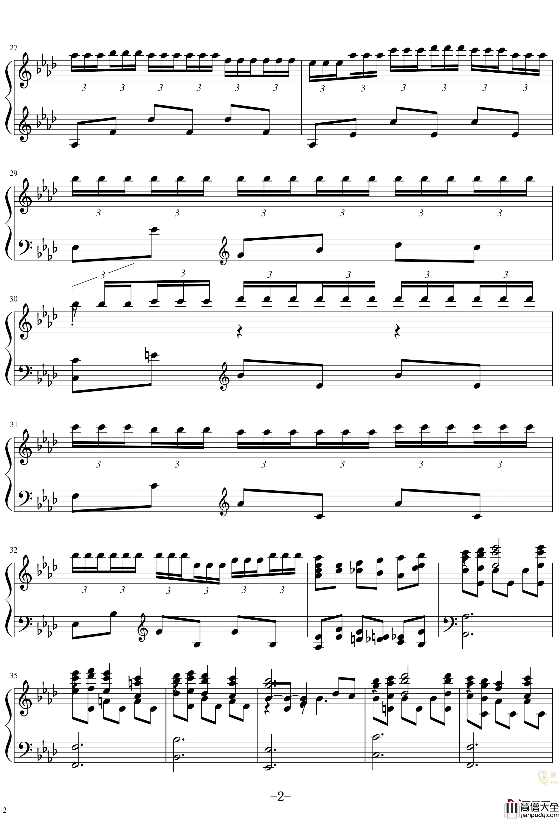 卖花姑娘钢琴谱_春天年年到人间