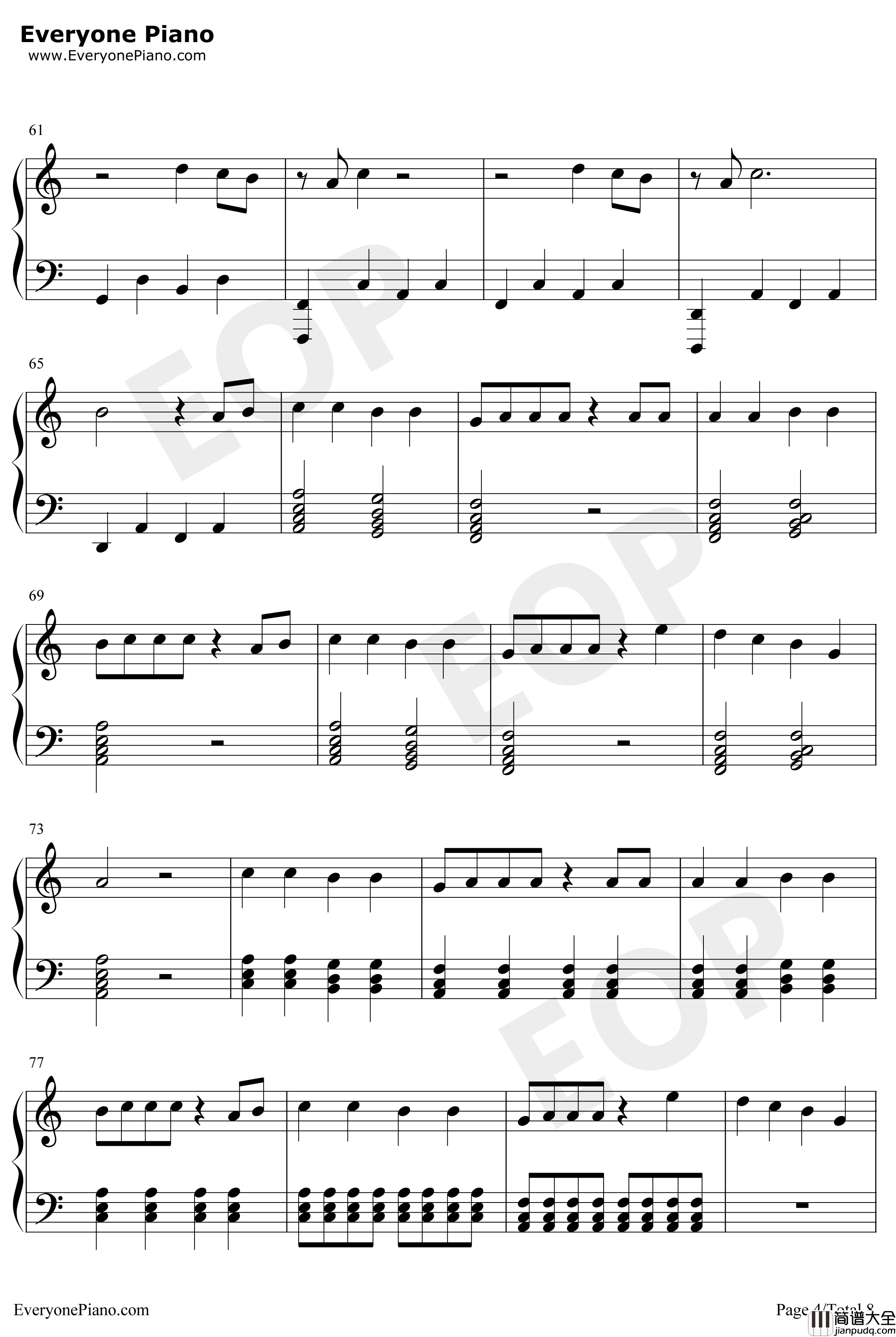 Ignite钢琴谱_AlanWalker_人声版