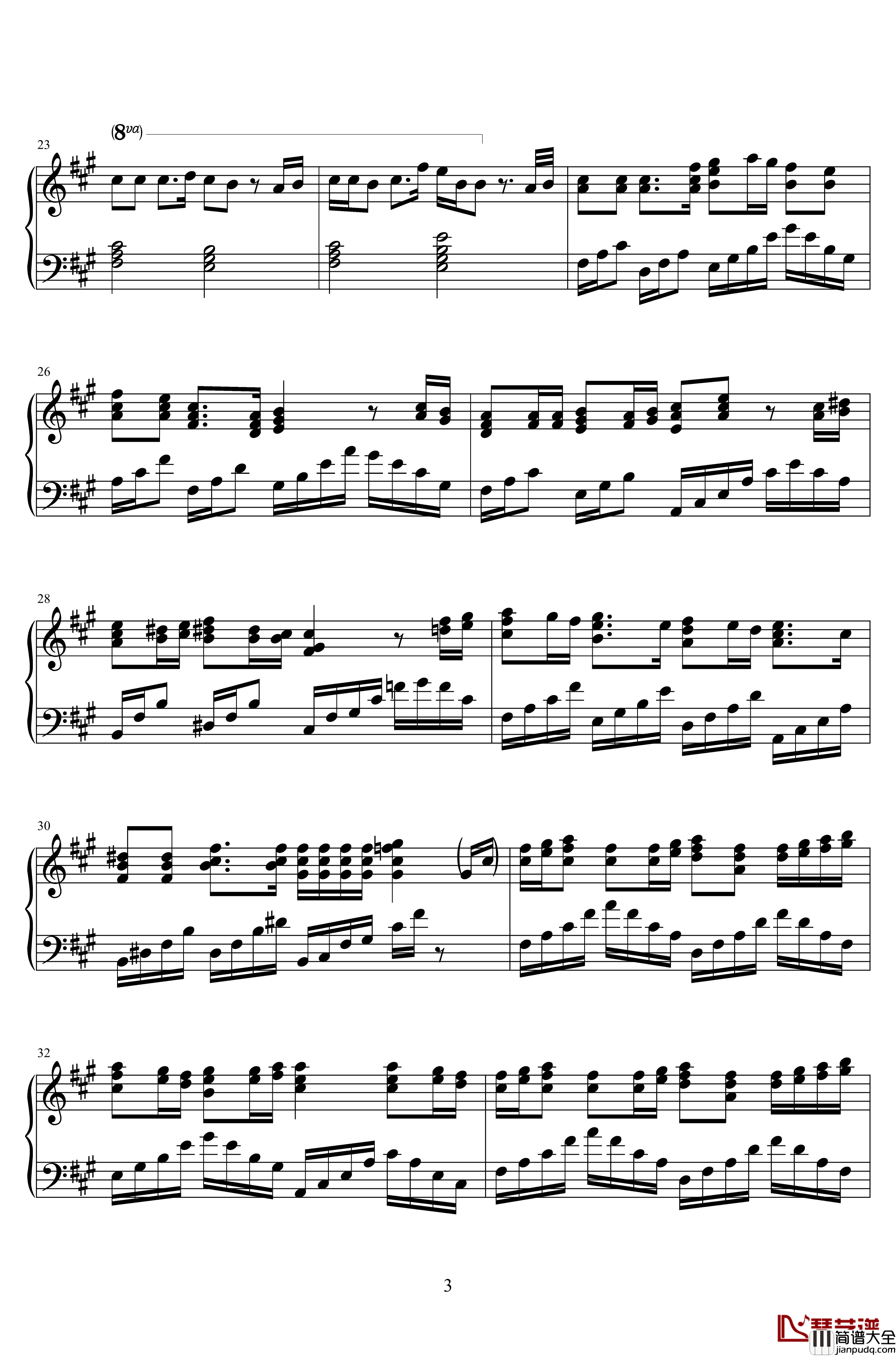 云雀钢琴谱_君主·埃尔梅罗二世事件簿_ED_梶浦由记