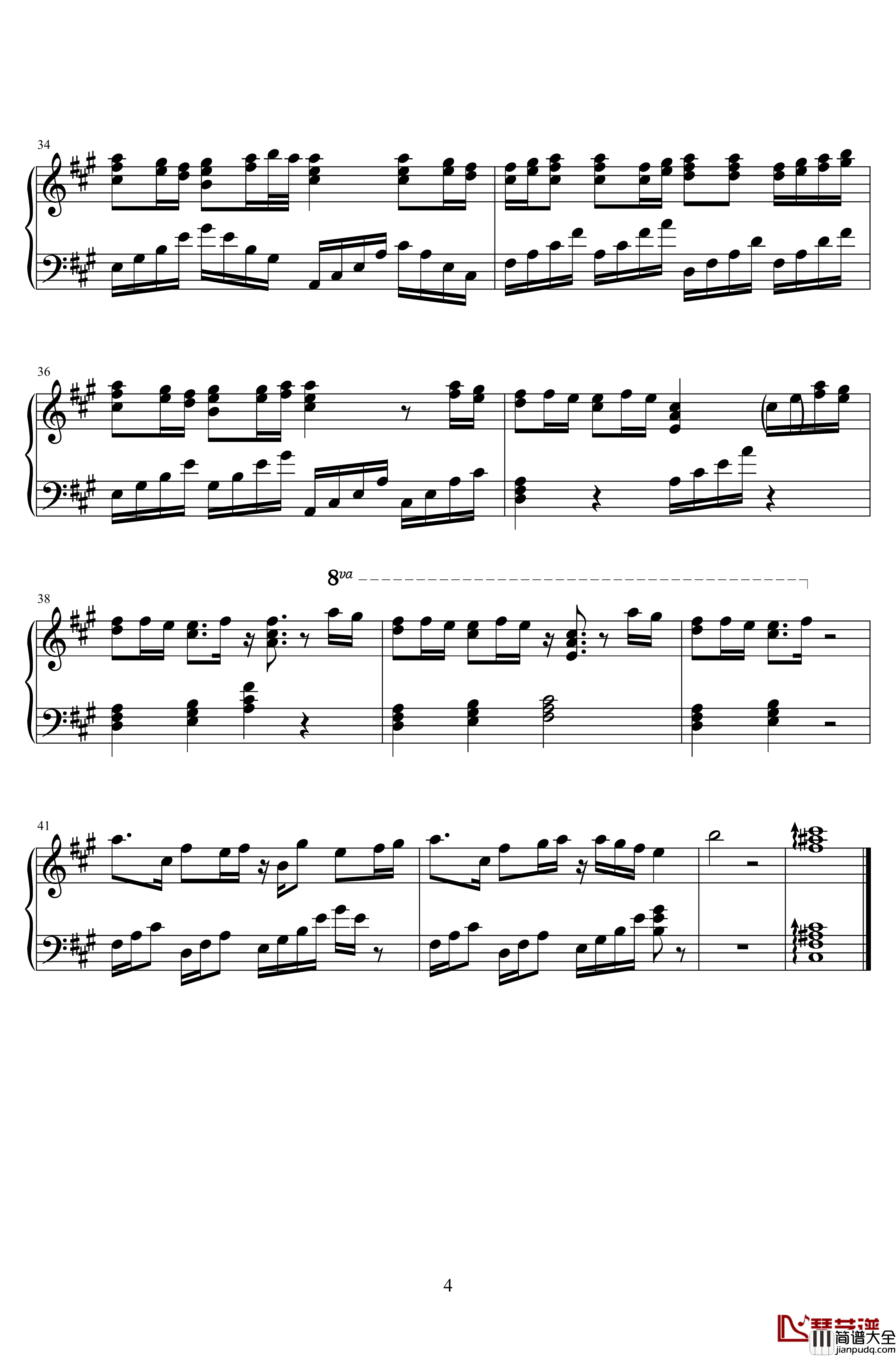 云雀钢琴谱_君主·埃尔梅罗二世事件簿_ED_梶浦由记