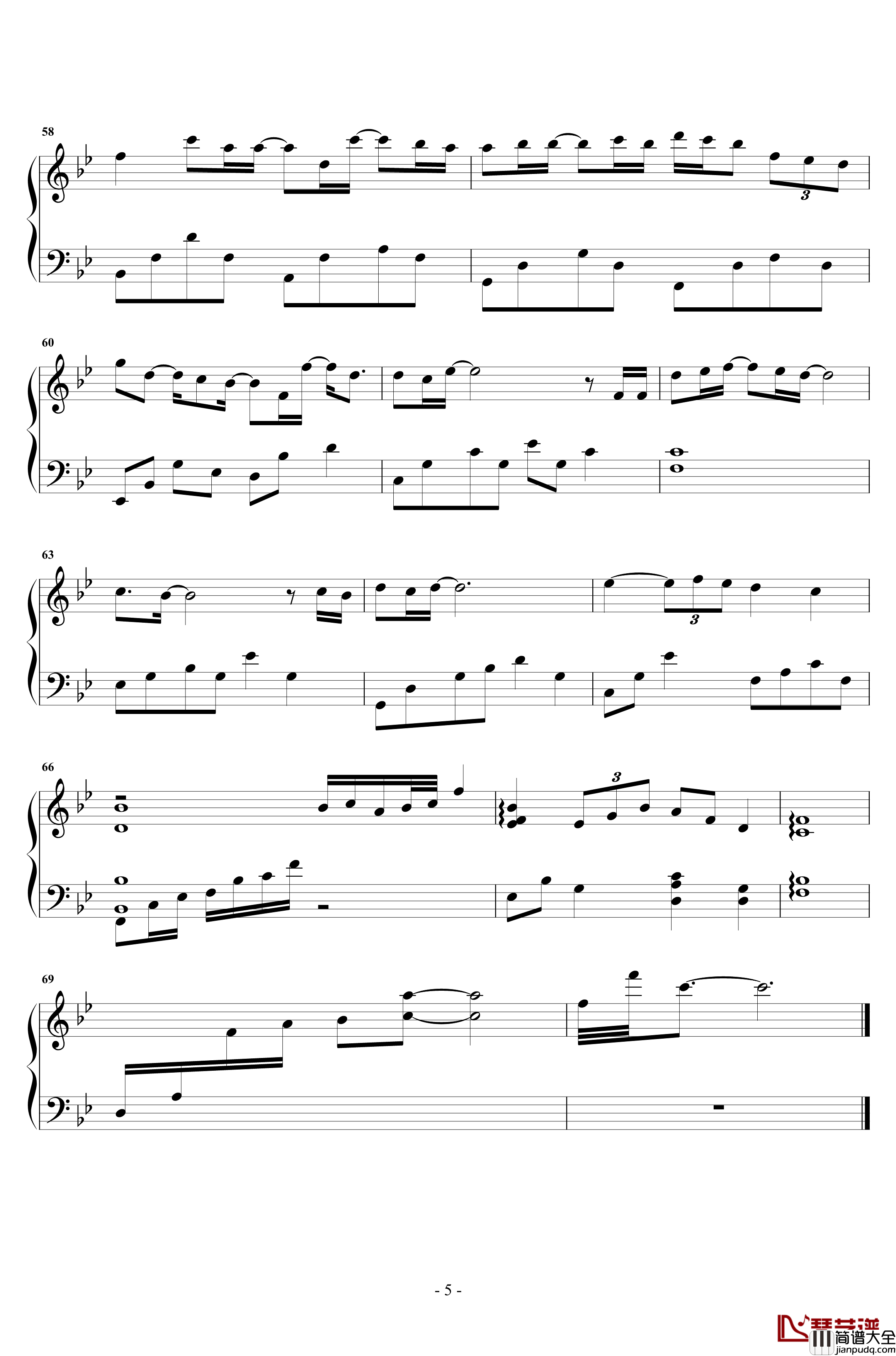 我可以不在乎的你钢琴谱_陈芳语