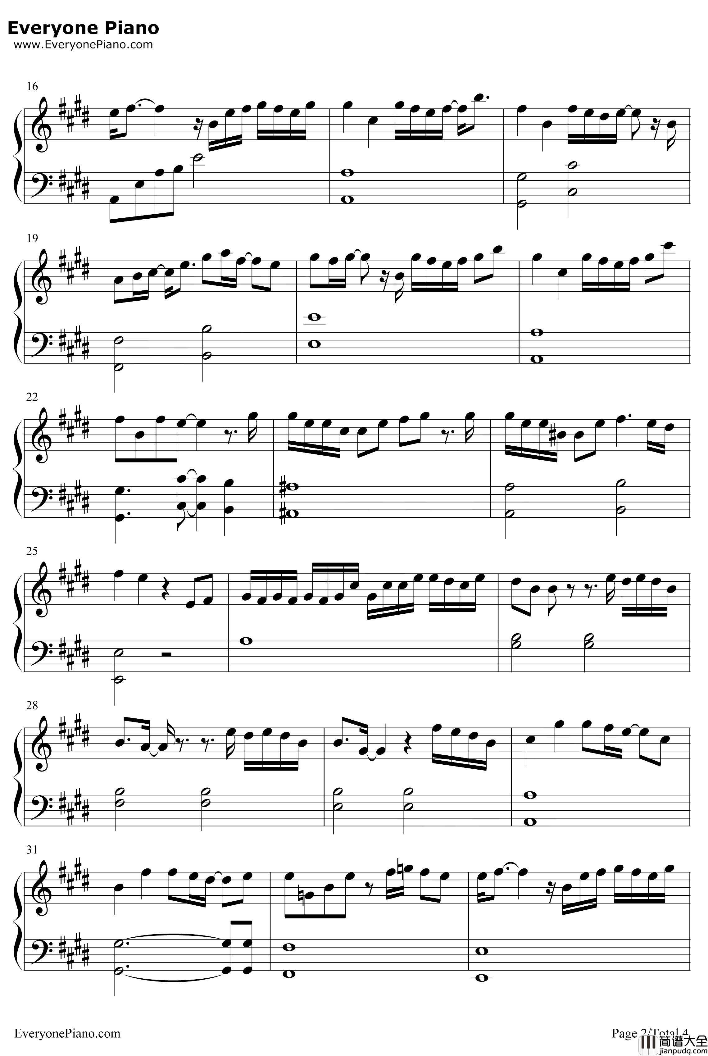 真相是真钢琴谱_阿鸣