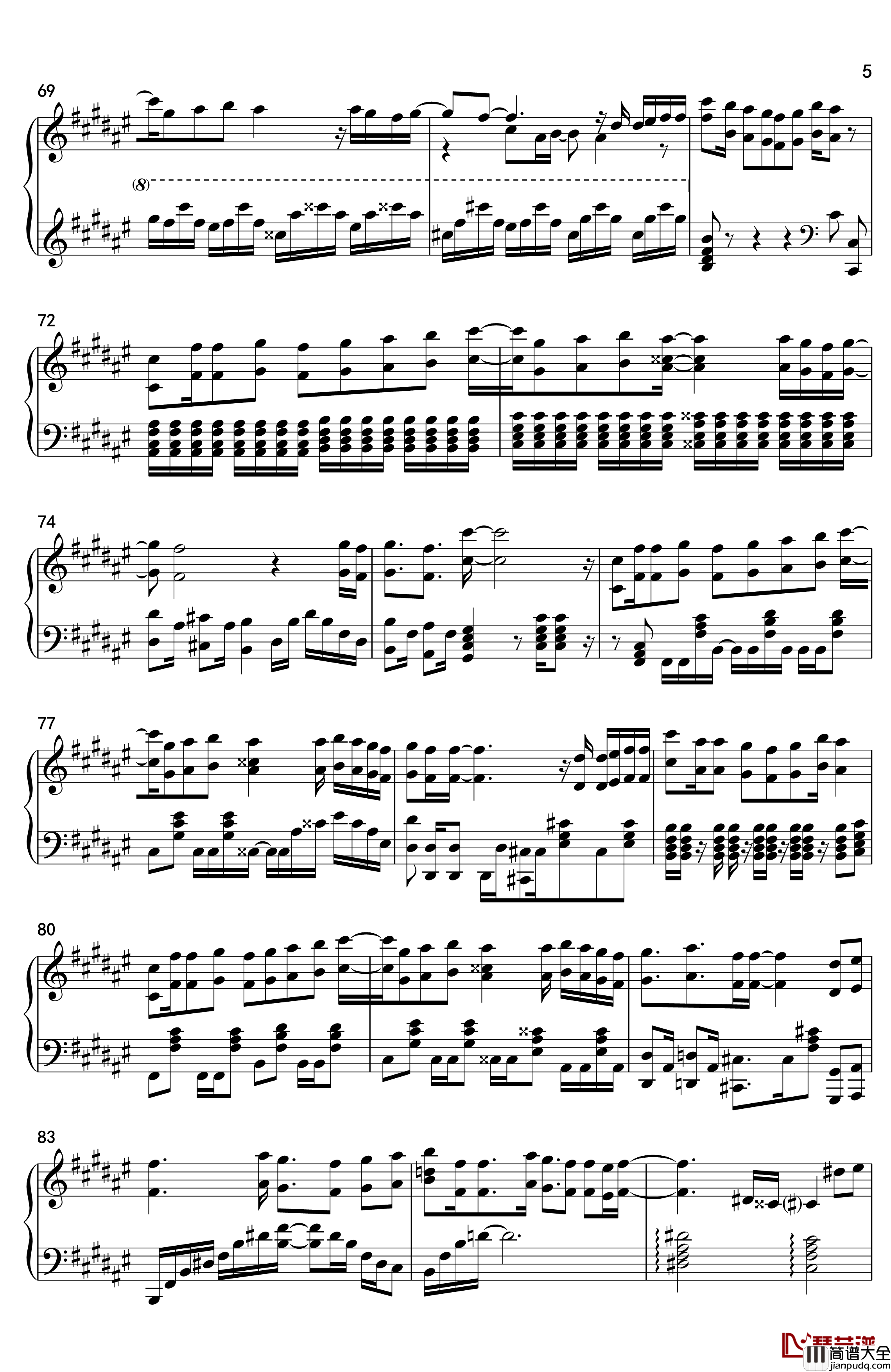 優しさの理由钢琴谱_冰菓OP_京都动画