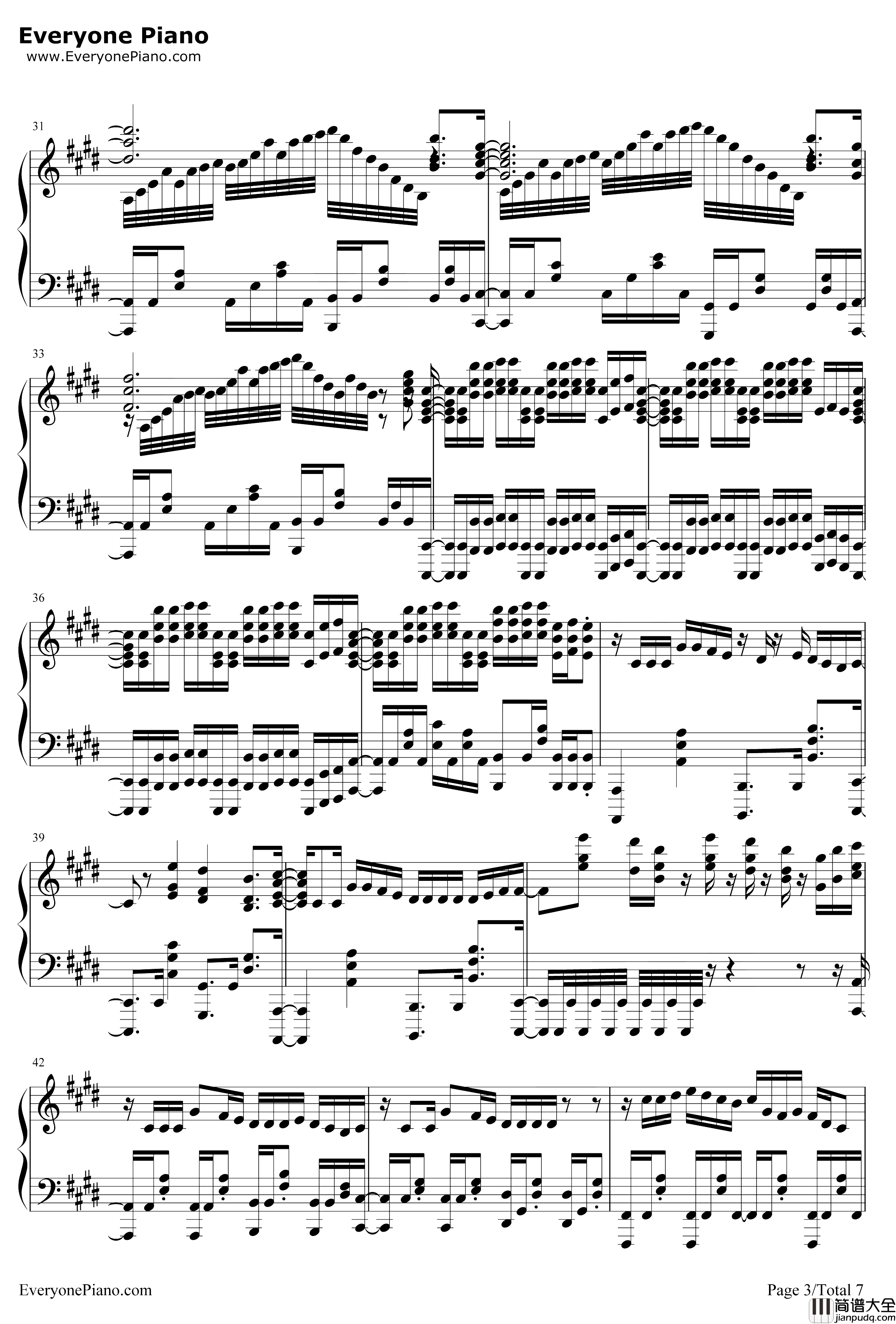 ADAMAS钢琴谱_LiSA_刀剑神域AlicizationOP