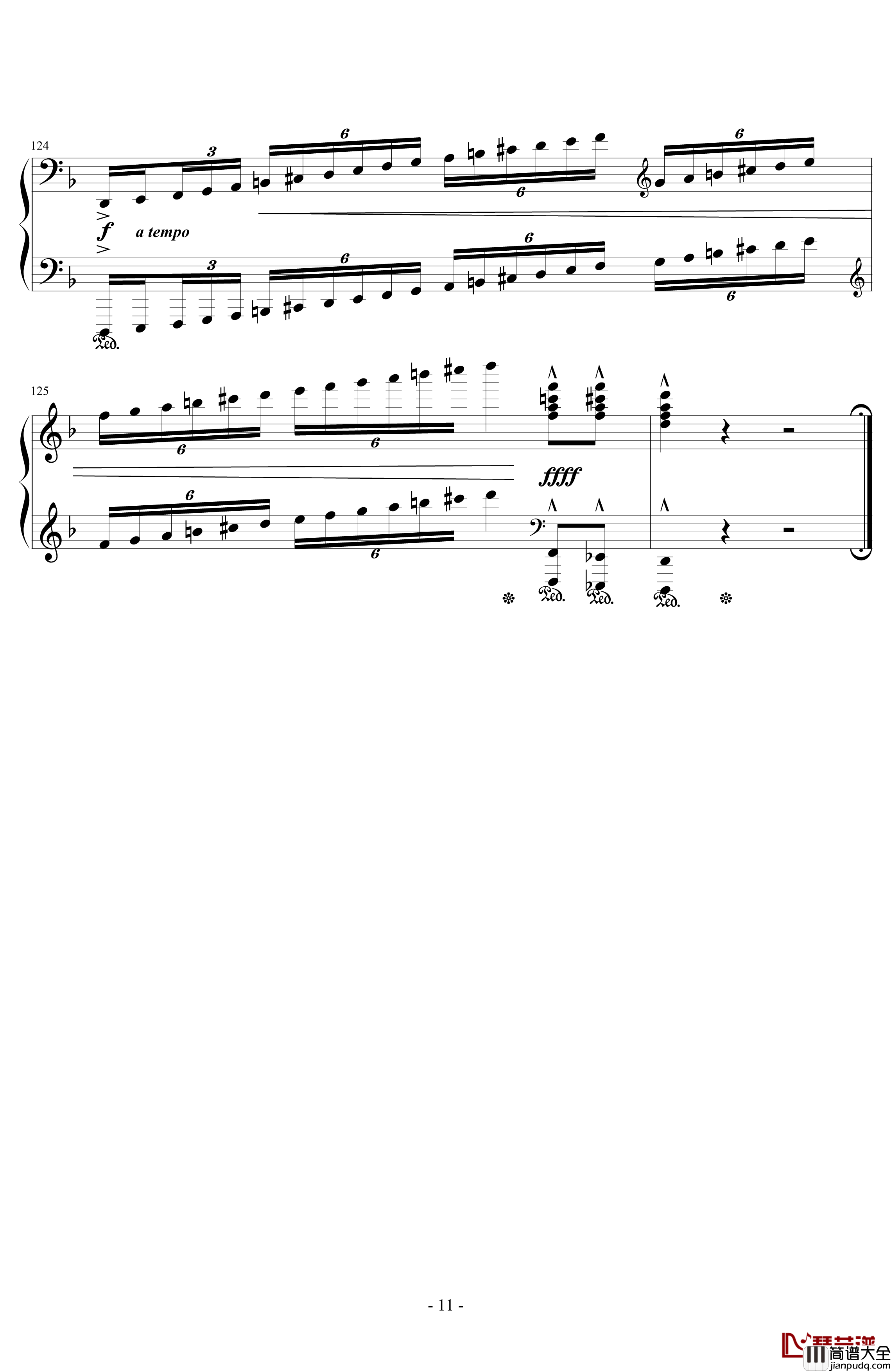 One_Winged_Angel钢琴谱_浜口史郎