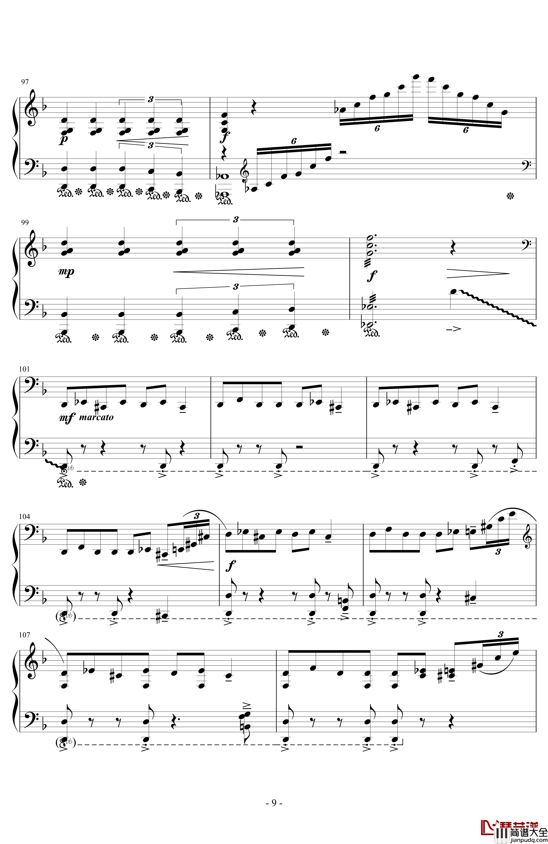 One_Winged_Angel钢琴谱_浜口史郎