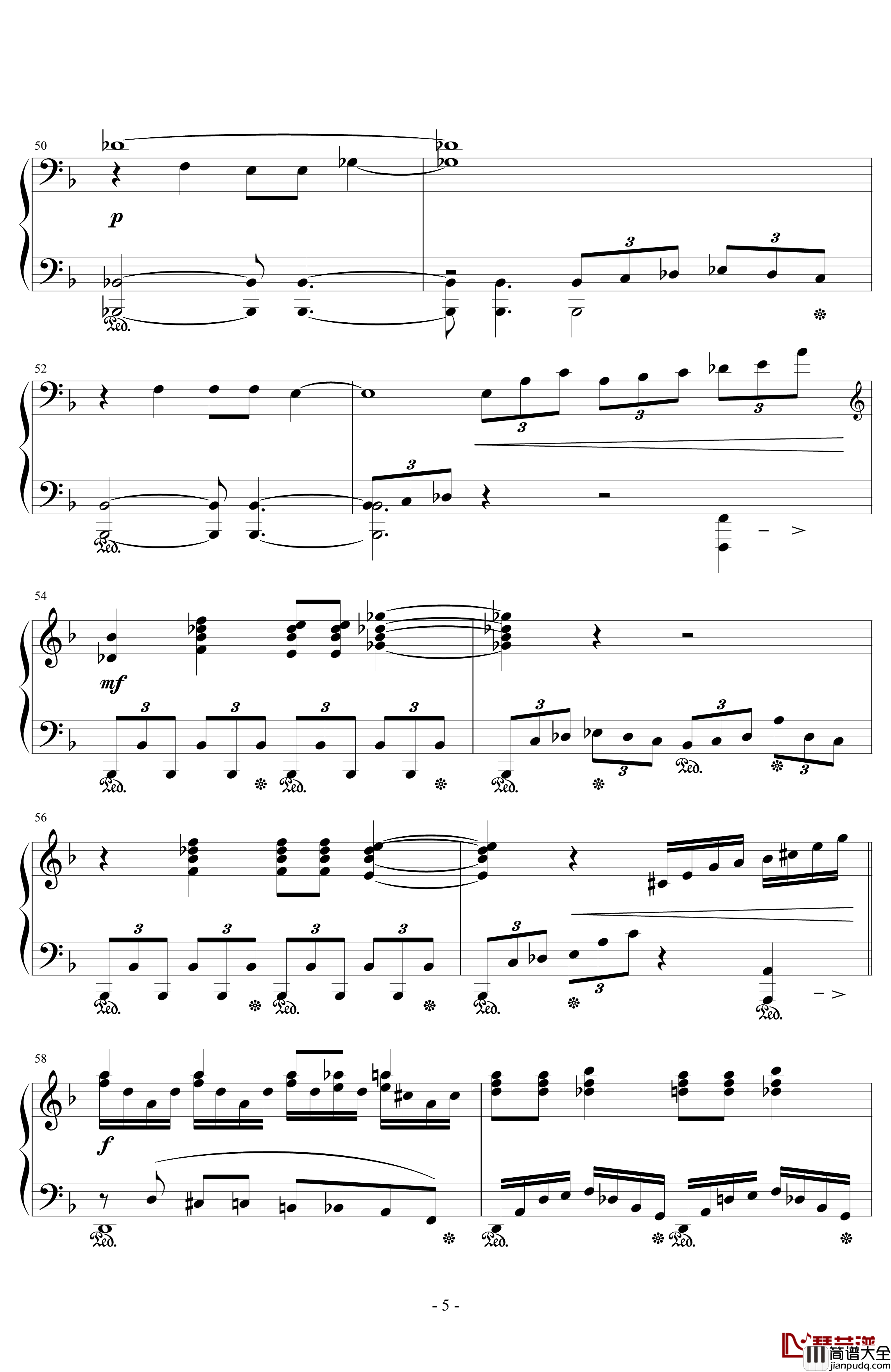 One_Winged_Angel钢琴谱_浜口史郎