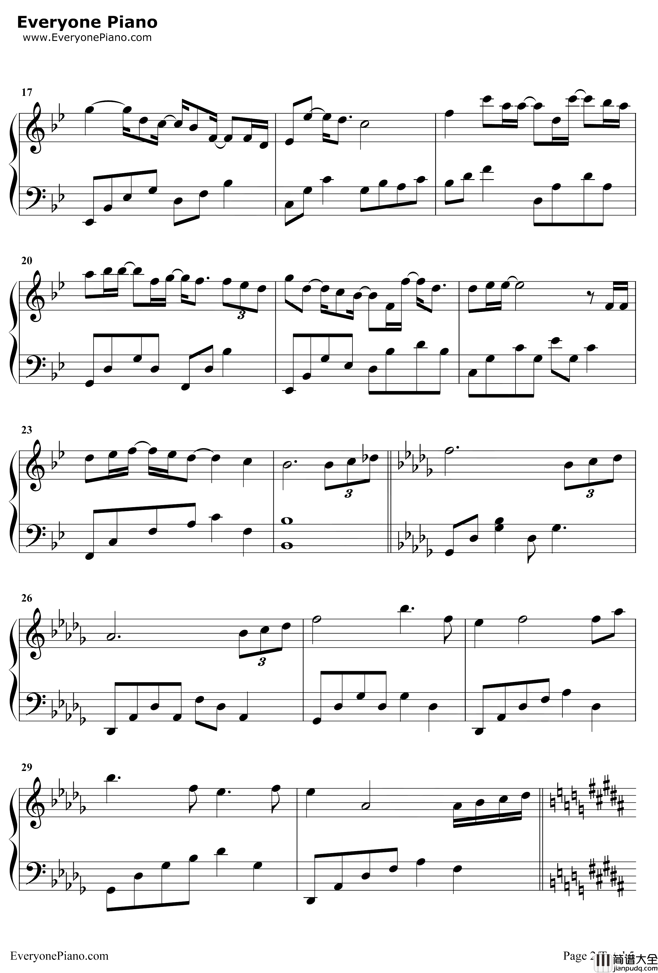 我可以不在乎的你钢琴谱_陈芳语_亲爱的热爱的插曲