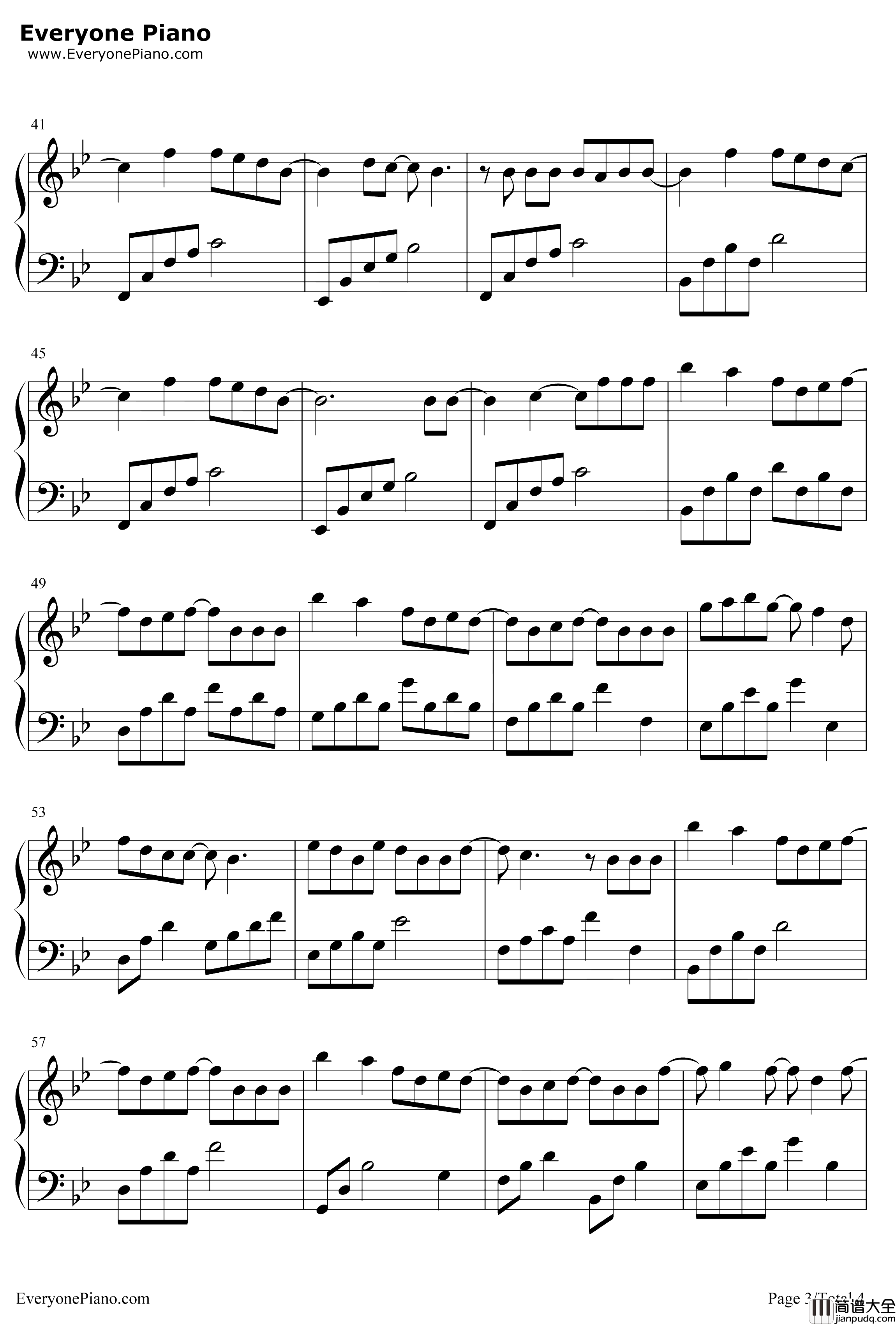 牛奶面包钢琴谱_杨紫_亲爱的热爱的片尾曲_杨紫俏皮演绎少女心