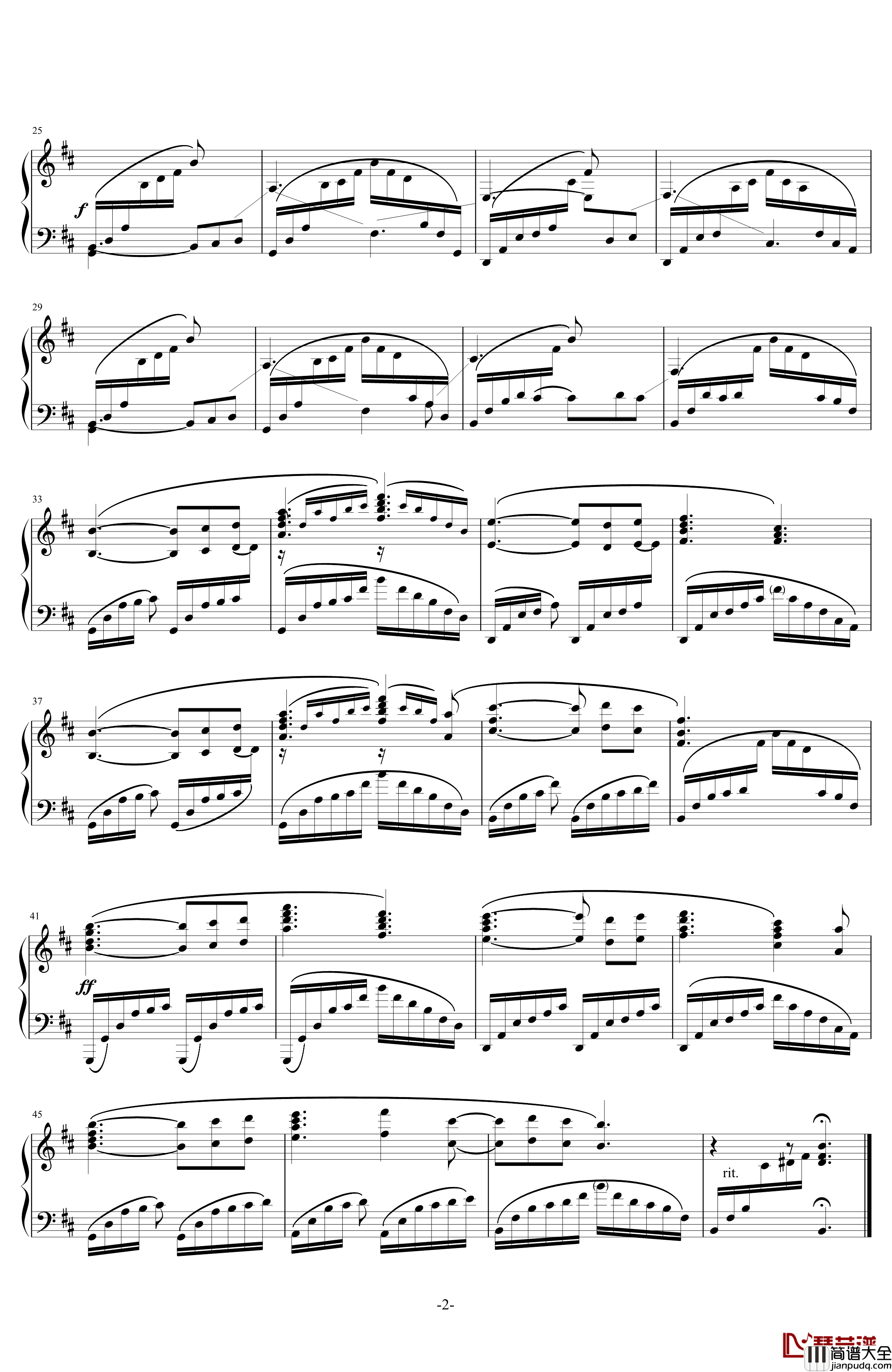 OST_静寂なる森の里钢琴谱_八方旅人_八方旅人