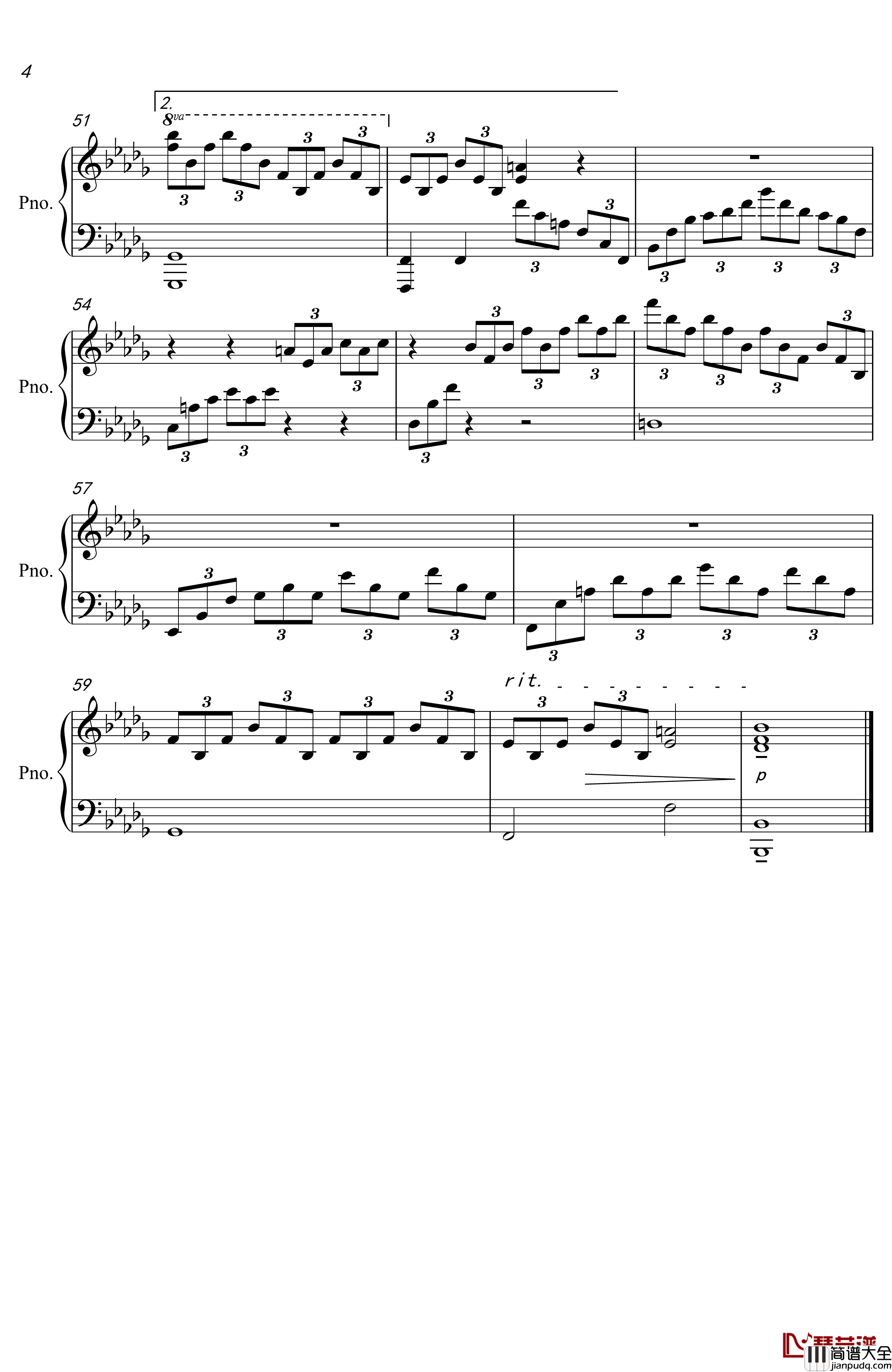 オバアチャン_破壊钢琴谱_尼尔机械纪元